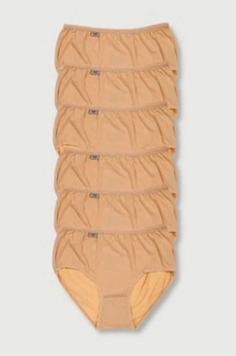 Tutku Kadın Elastan Bato Külot 6'lı Paket-Soft Ten