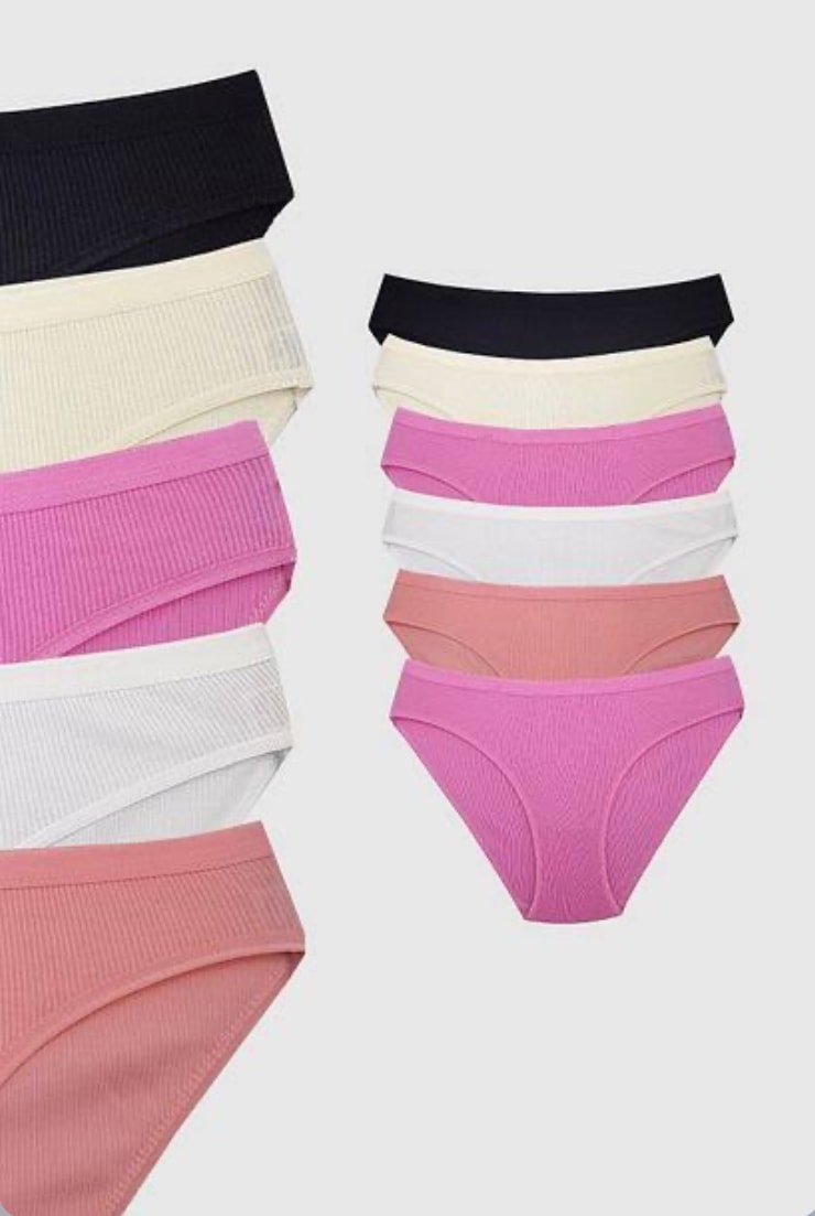 Tutku Kadın Kaşkorse Bato Külot 6'lı Paket-Kombin