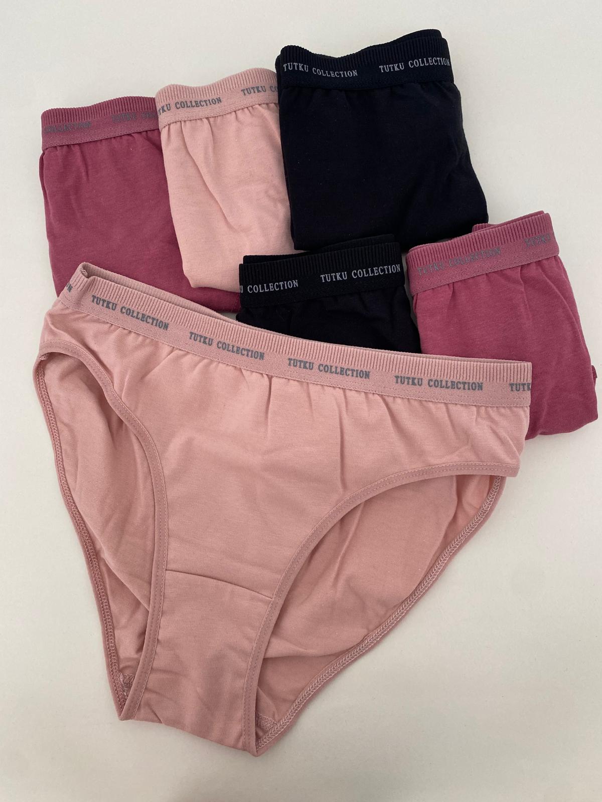 Tutku Kadın Perla Bikini Külot 6'lı Paket-Kombin
