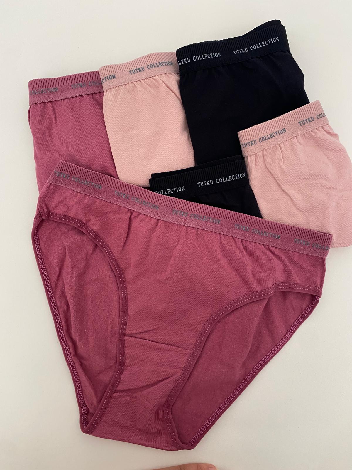 Tutku Kadın Perla Bikini Külot 6'lı Paket-Kombin