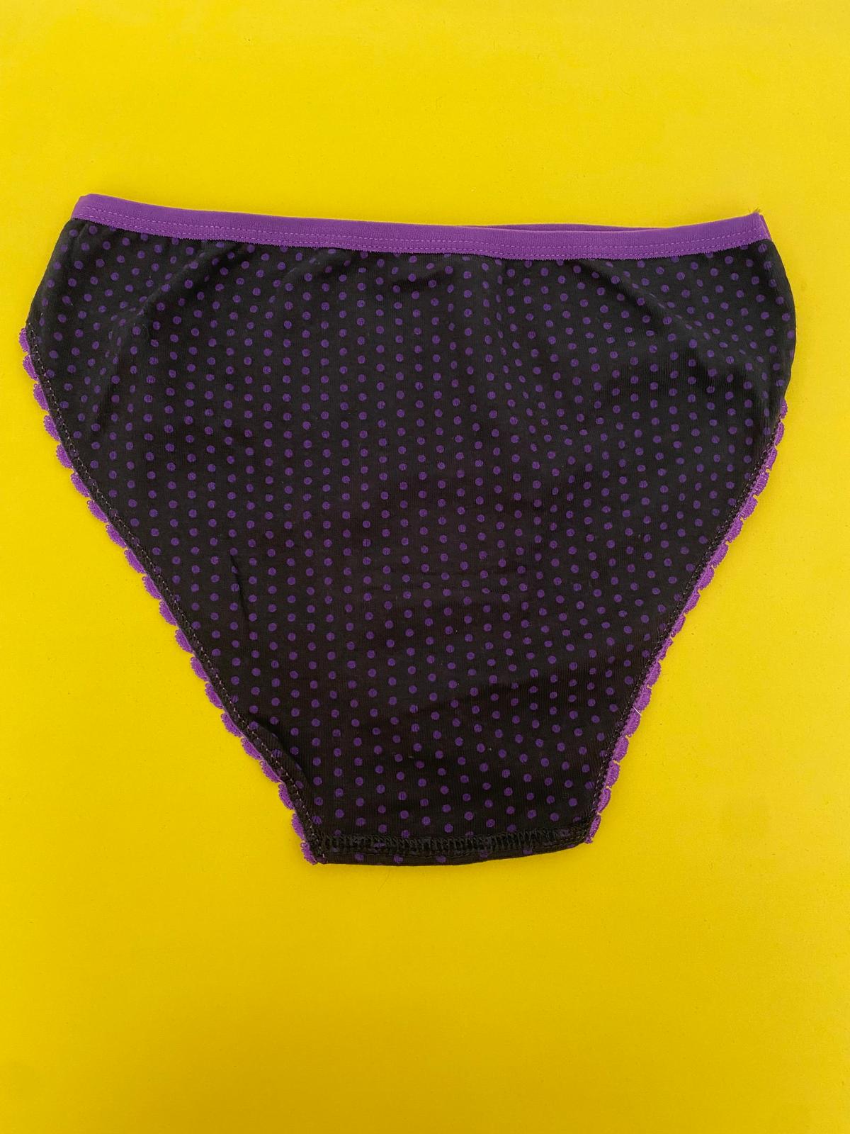Tutku Kadın Puantiyeli Bikini Külot 6'lı Paket-Siyah