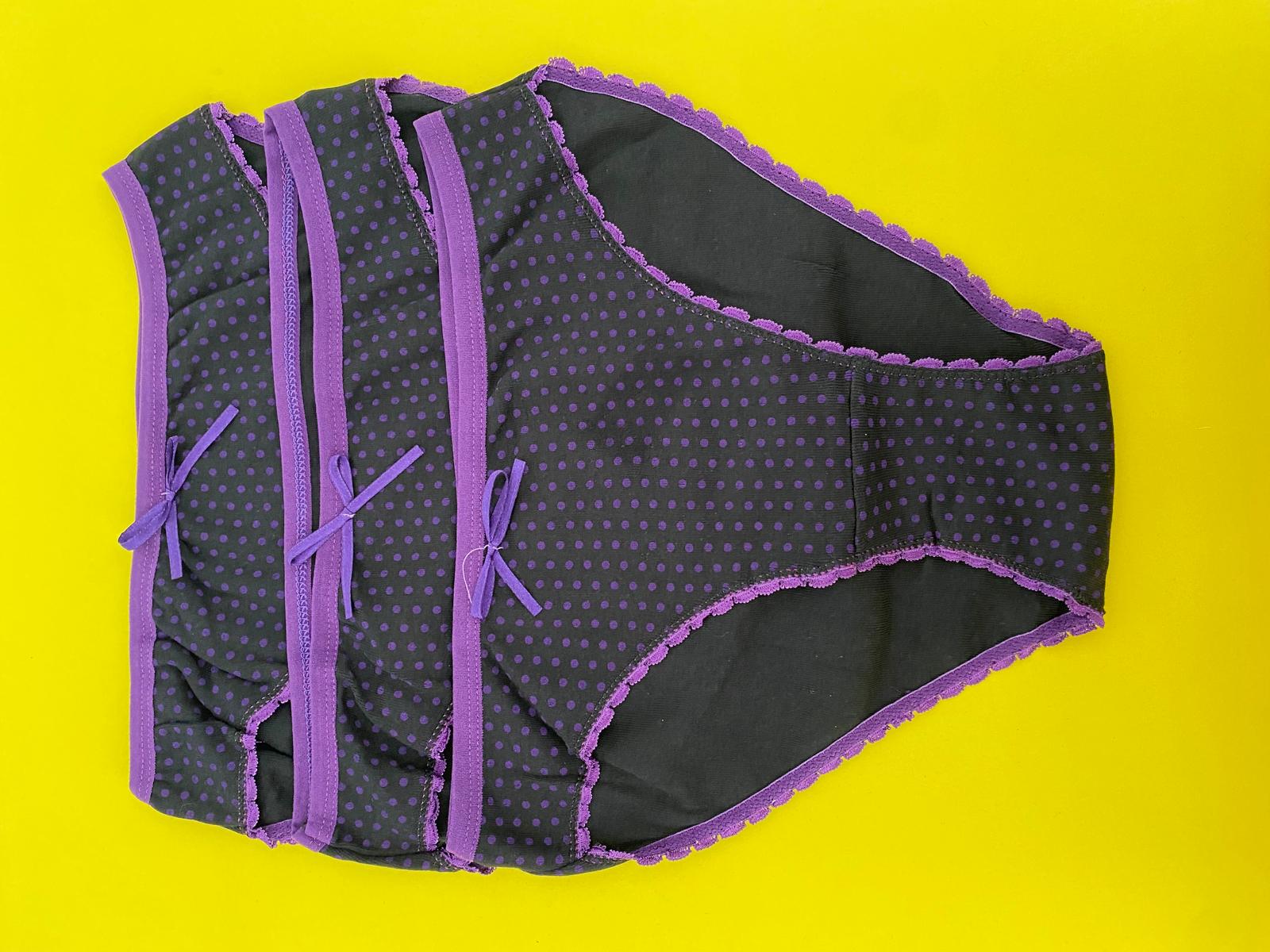 Tutku Kadın Puantiyeli Bikini Külot 6'lı Paket-Siyah