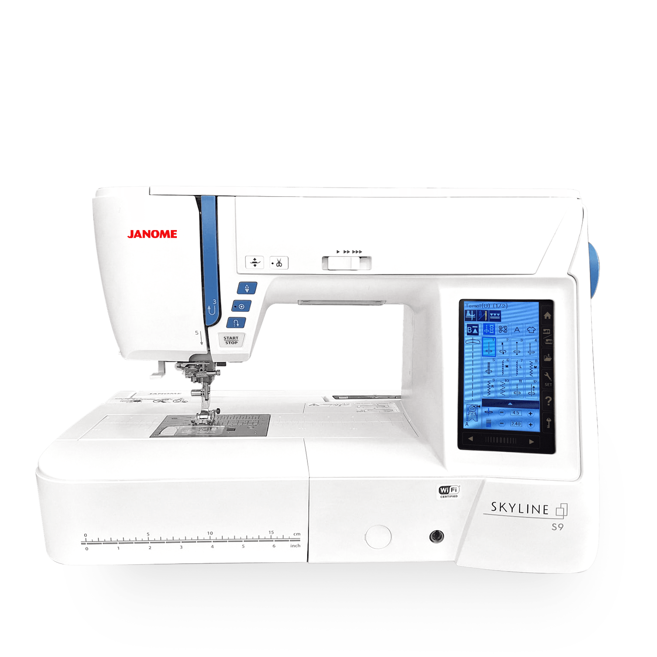 Janome Skyline S9 Taşınabilir Bilgisayarlı Dikiş Nakış Makinesi