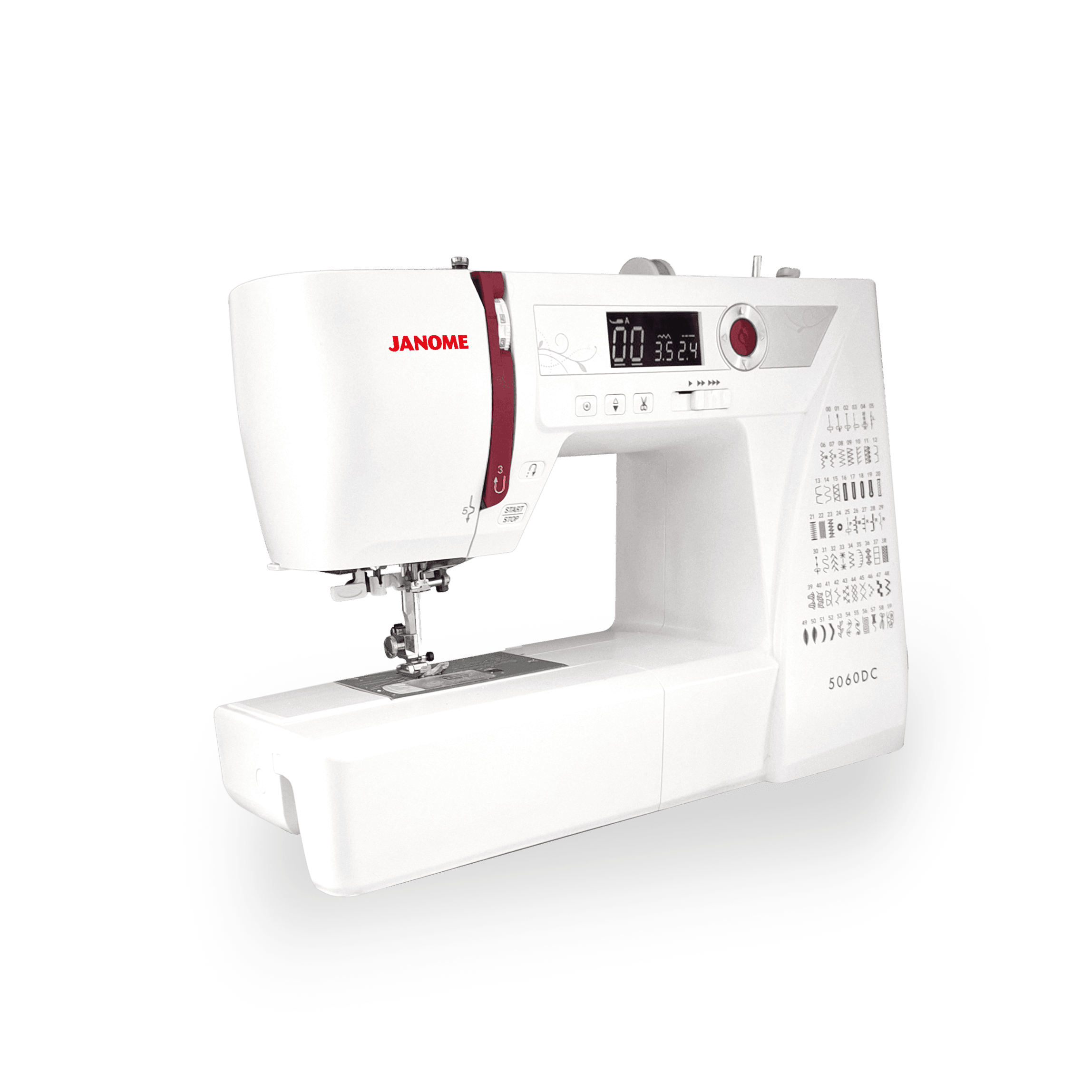 Janome 5060DC 7mm Taşınabilir Elektronik Dikiş Nakış Makinesi