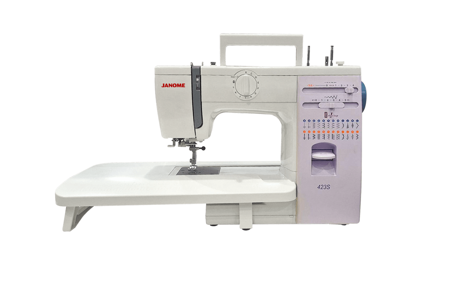 Janome 423S Taşınabilir Dikiş Nakış Makinesi (Uzatma Tablası ve Aksesuar Hediyeli)