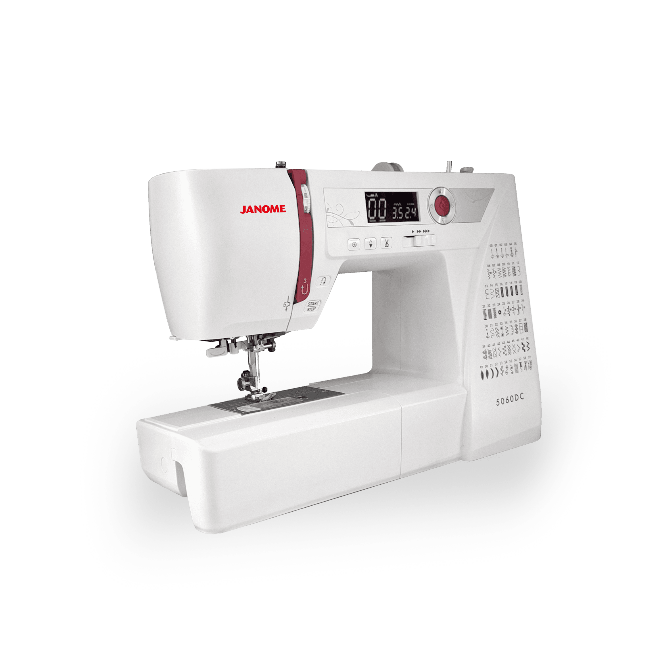 Janome 5060DC 7mm Taşınabilir Elektronik Dikiş Nakış Makinesi