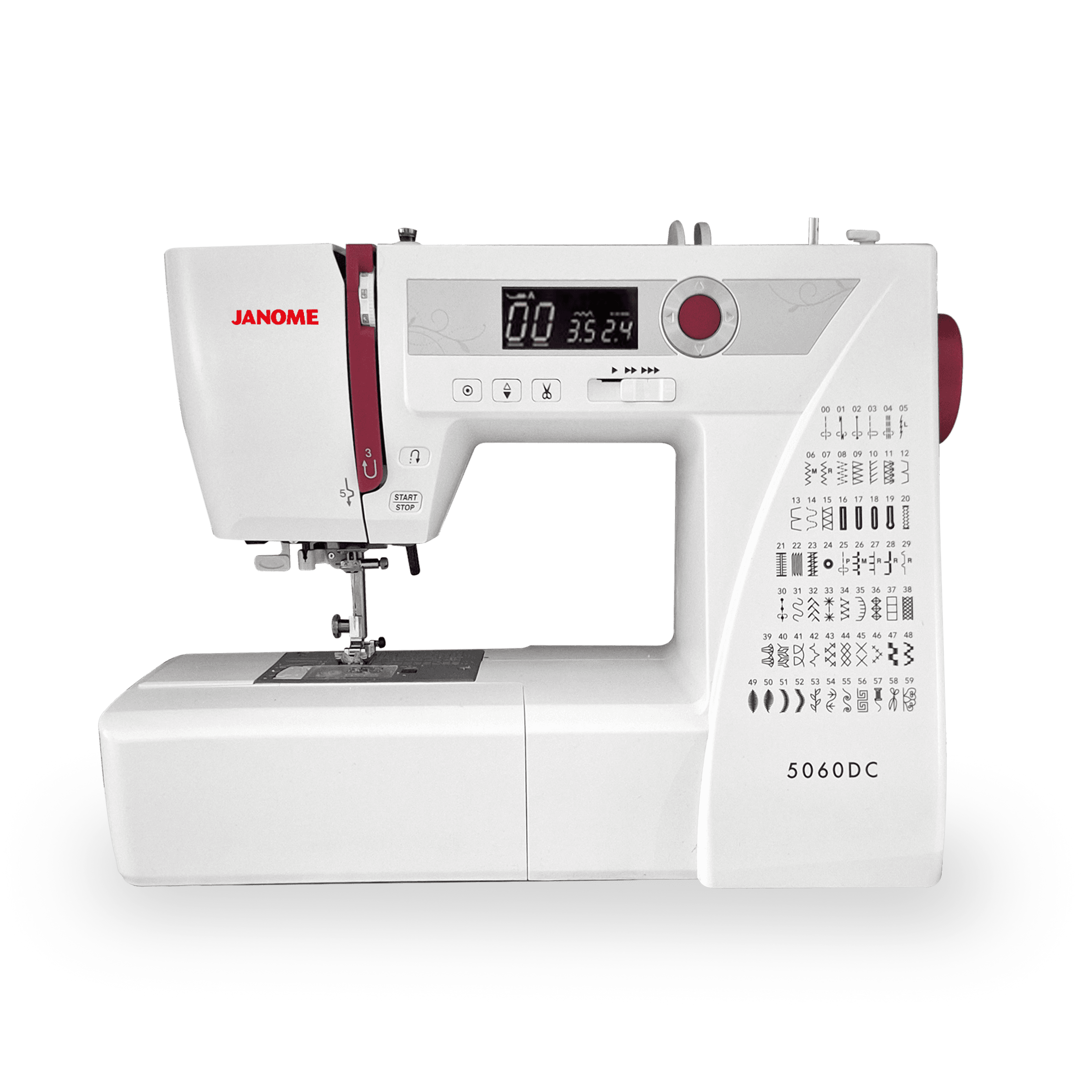 Janome 5060DC 7mm Taşınabilir Elektronik Dikiş Nakış Makinesi