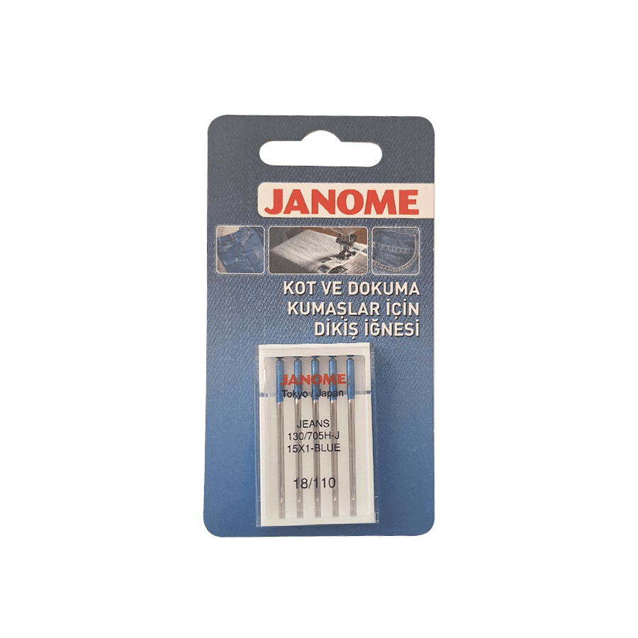 Janome 18 Numara Kot Tipi İğne 130/705 JEANS - 110 /18