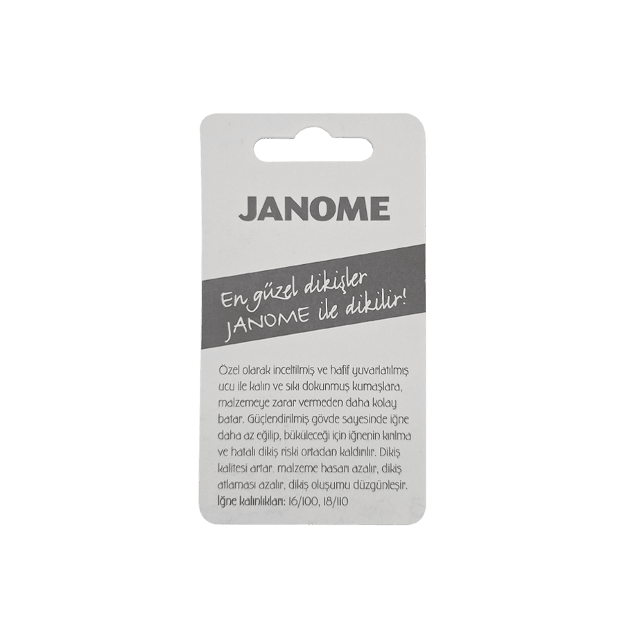 Janome 18 Numara Kot Tipi İğne 130/705 JEANS - 110 /18