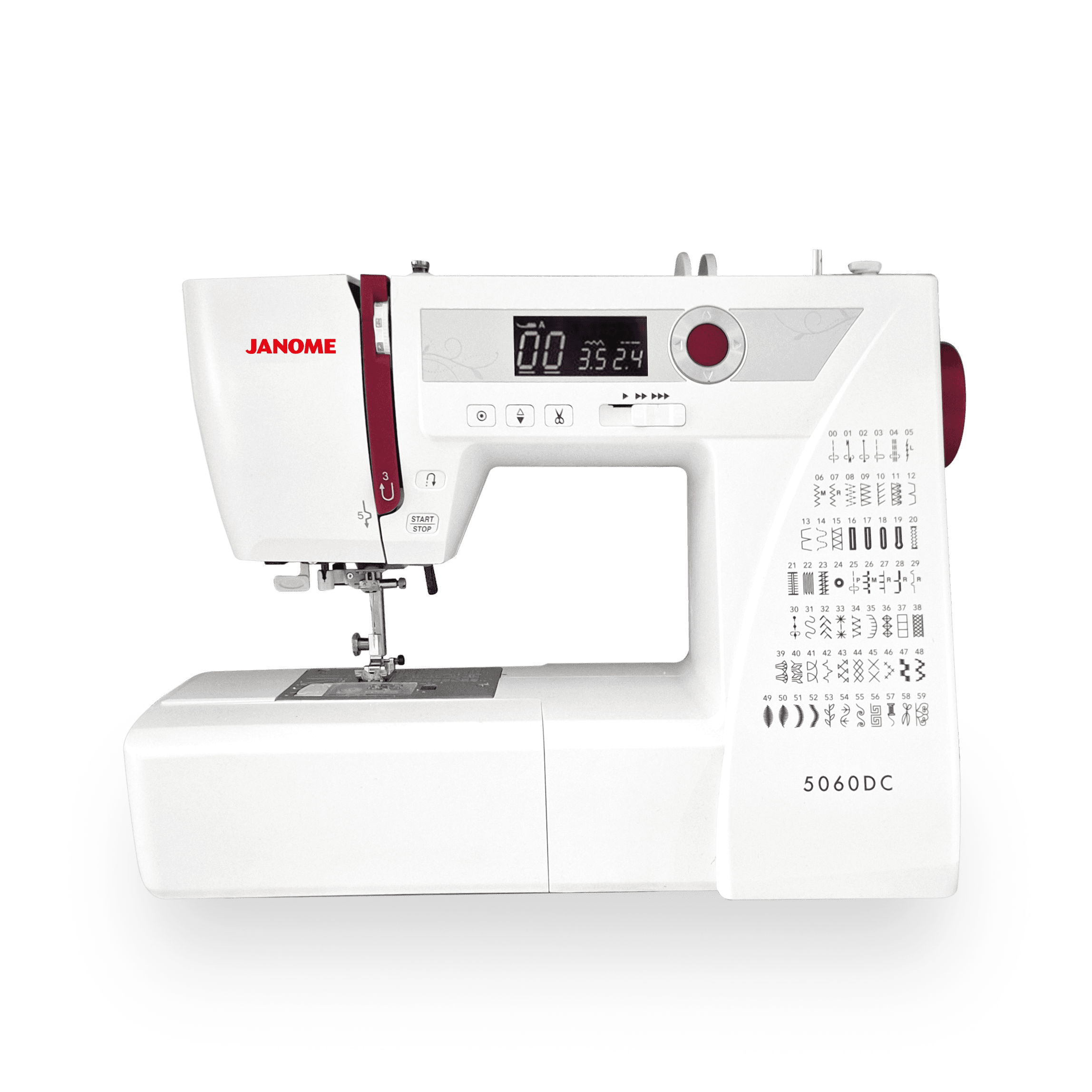 Janome 5060DC 7mm Taşınabilir Elektronik Dikiş Nakış Makinesi