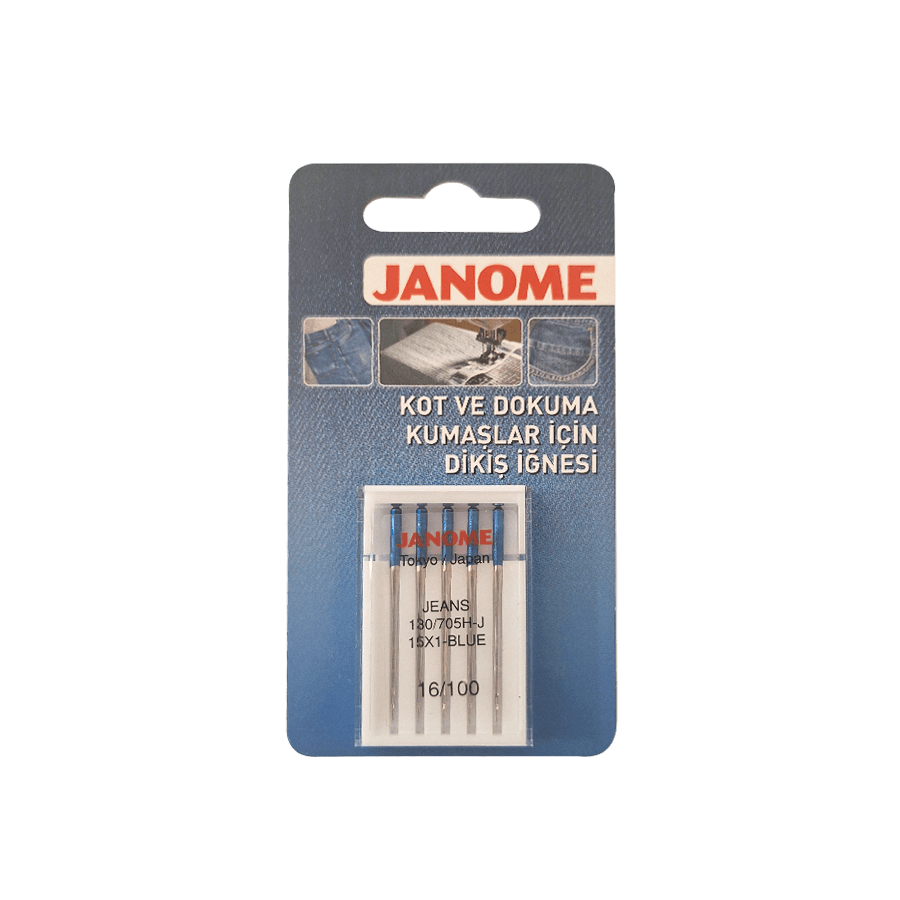 Janome 16 Numara Kot Tipi İğne 130/705 JEANS - 100 /16
