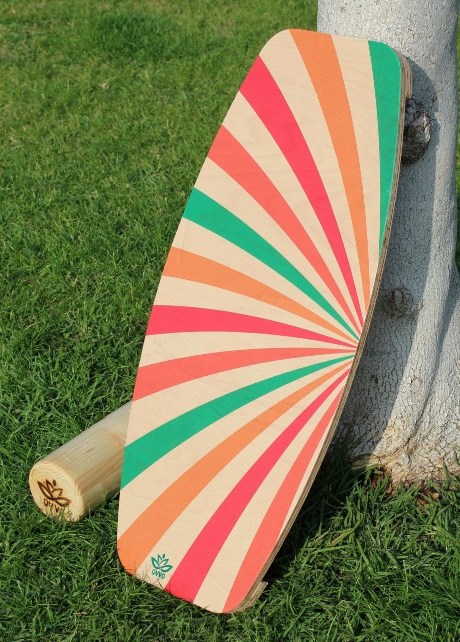 Noticias influenza completamente Rainbow Balance Board | Surf style balance board | Wooden Wobble Balance  Board