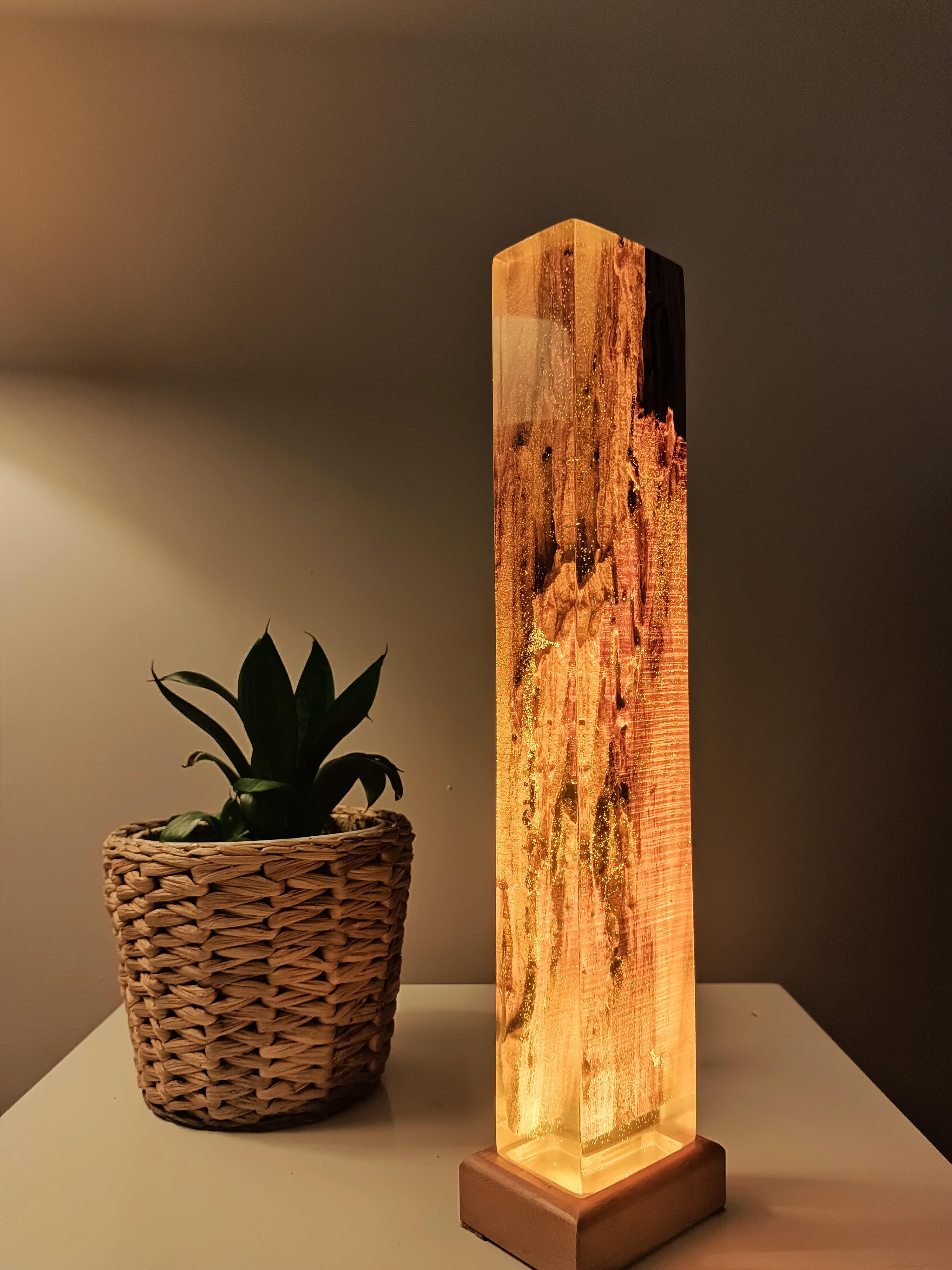 Lava Epoxy Resin Night Lamp