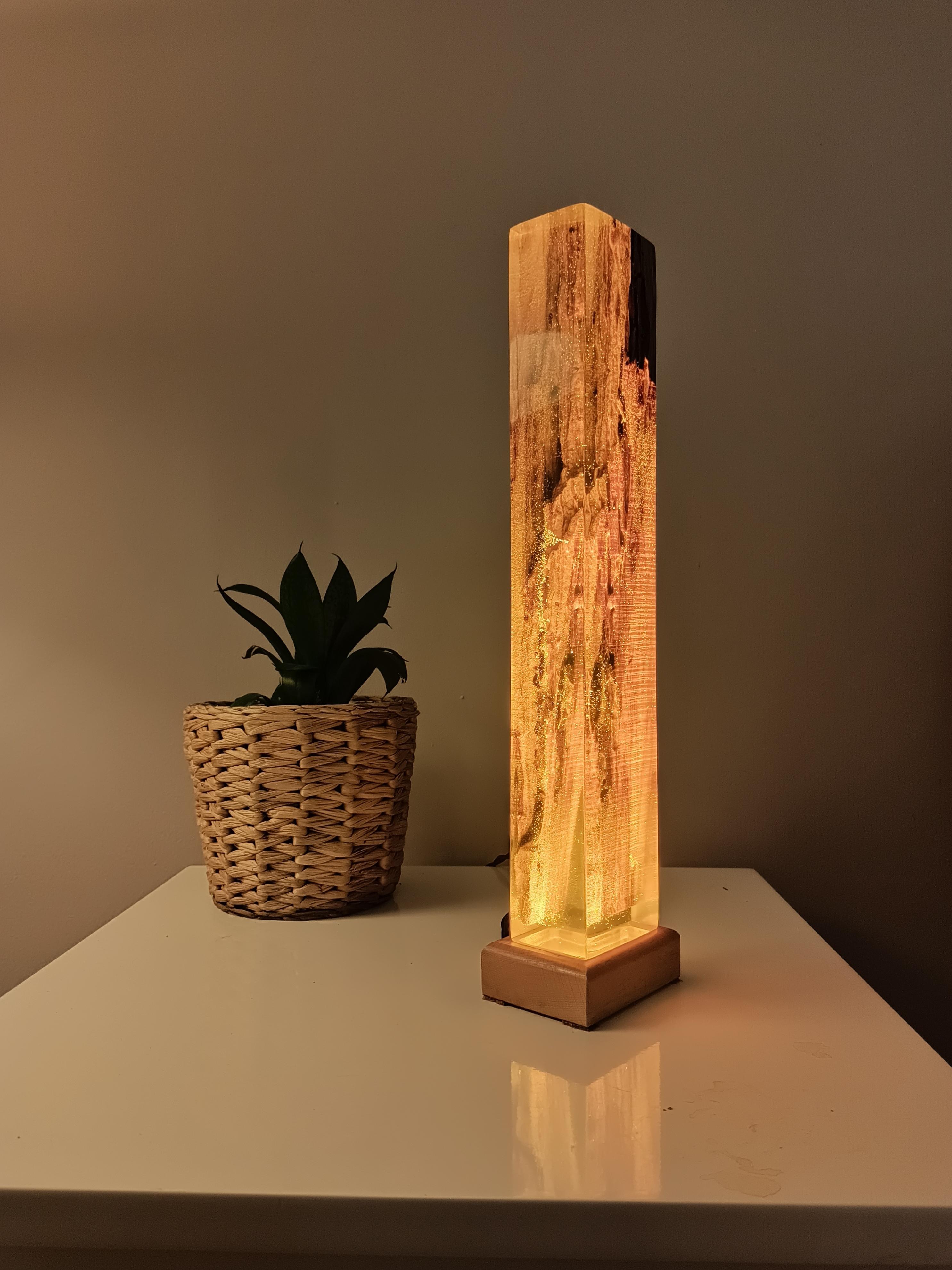 Lava Epoxy Resin Night Lamp