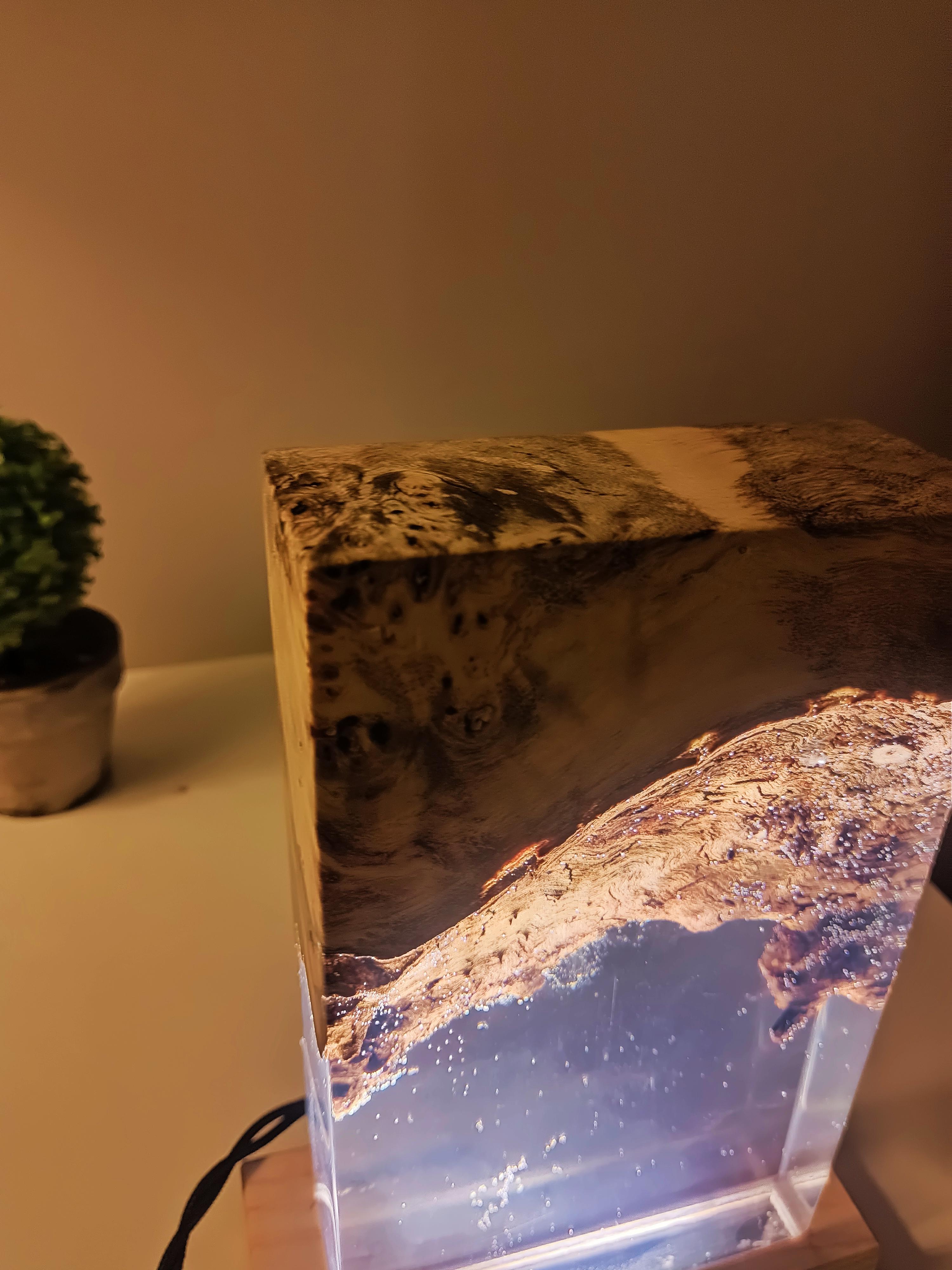 Cubic Epoxy Resin Nightlamp