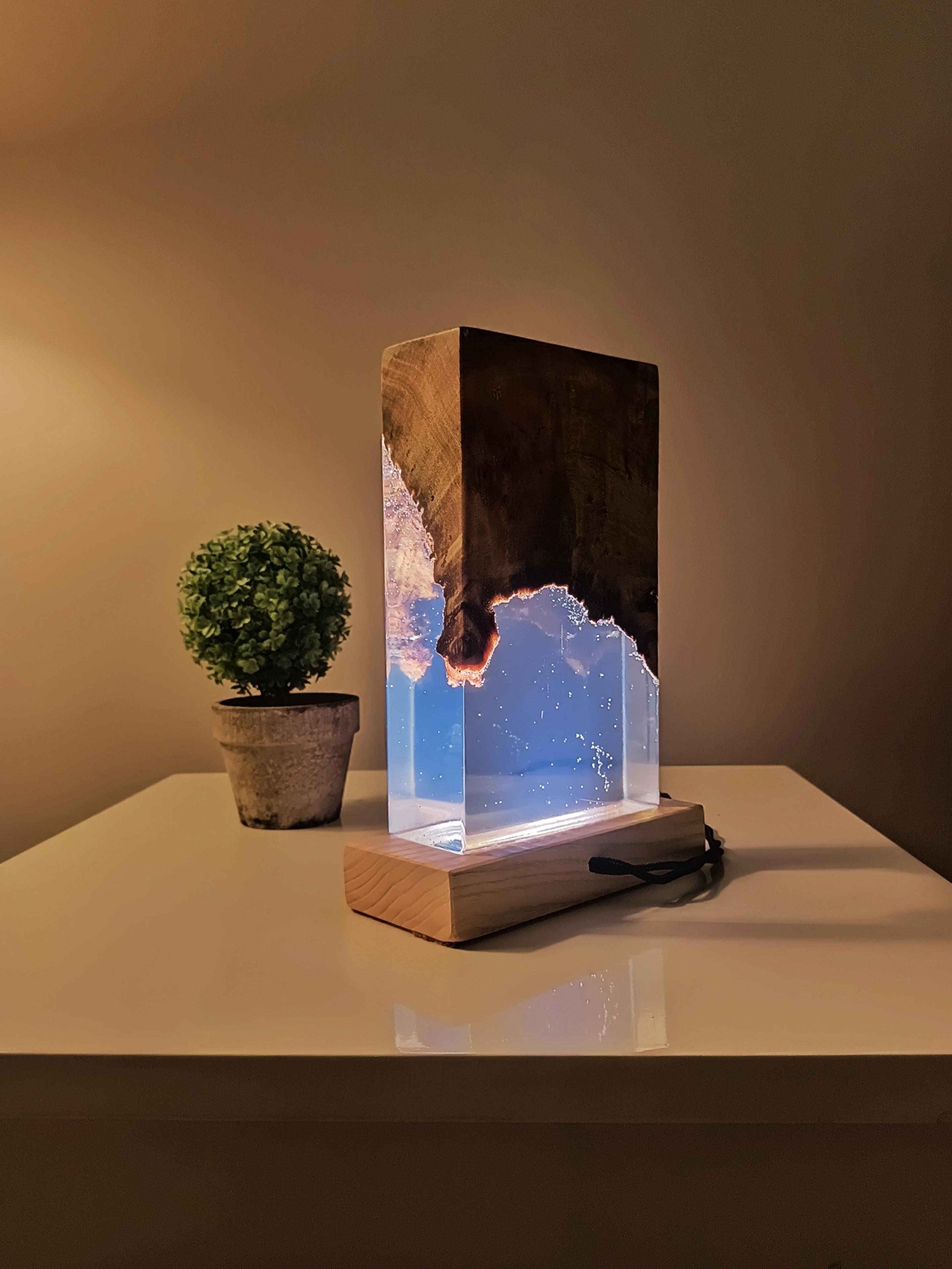 Cubic Epoxy Resin Nightlamp