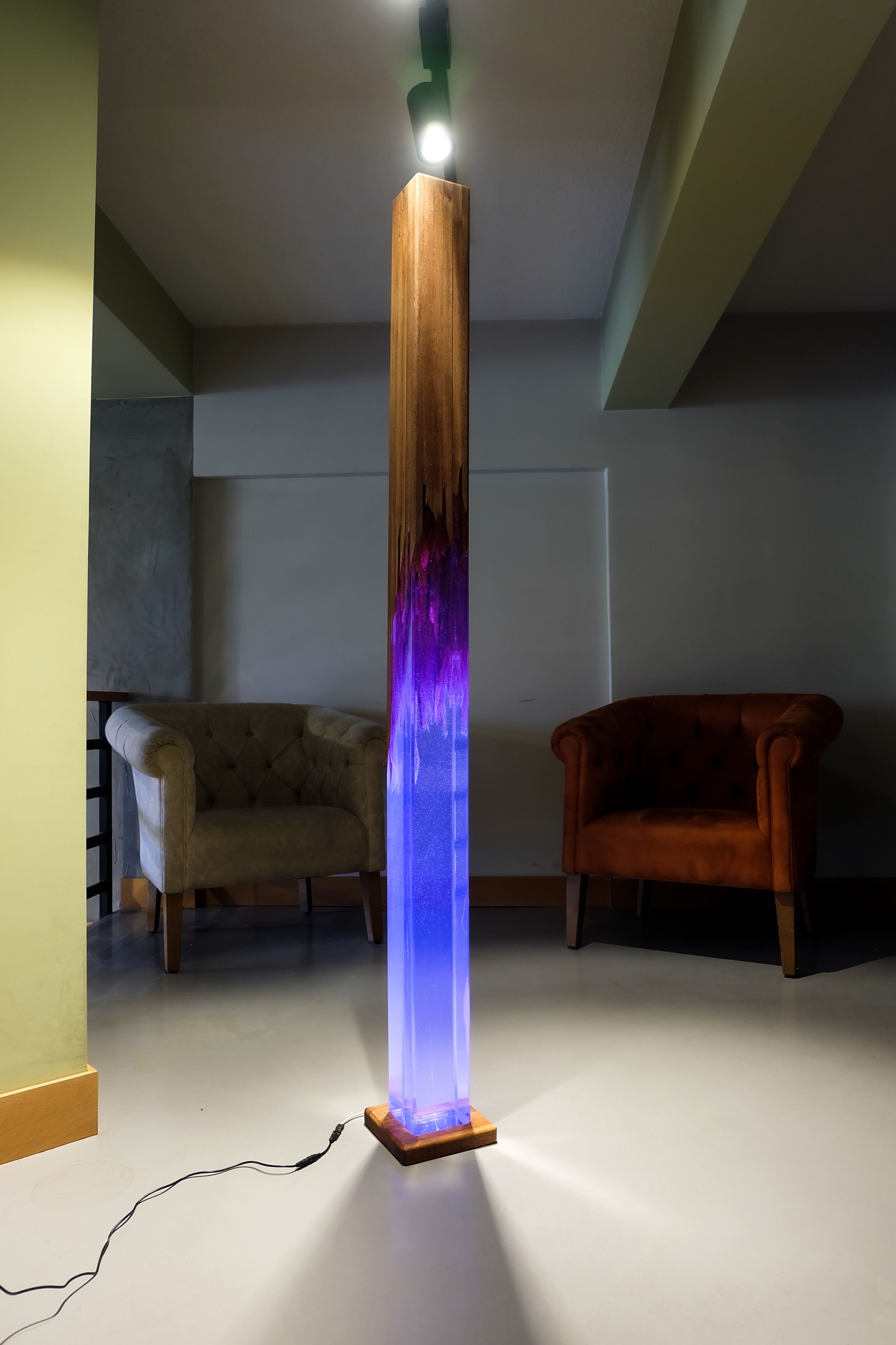 Monolith Resin Floor Lamp 