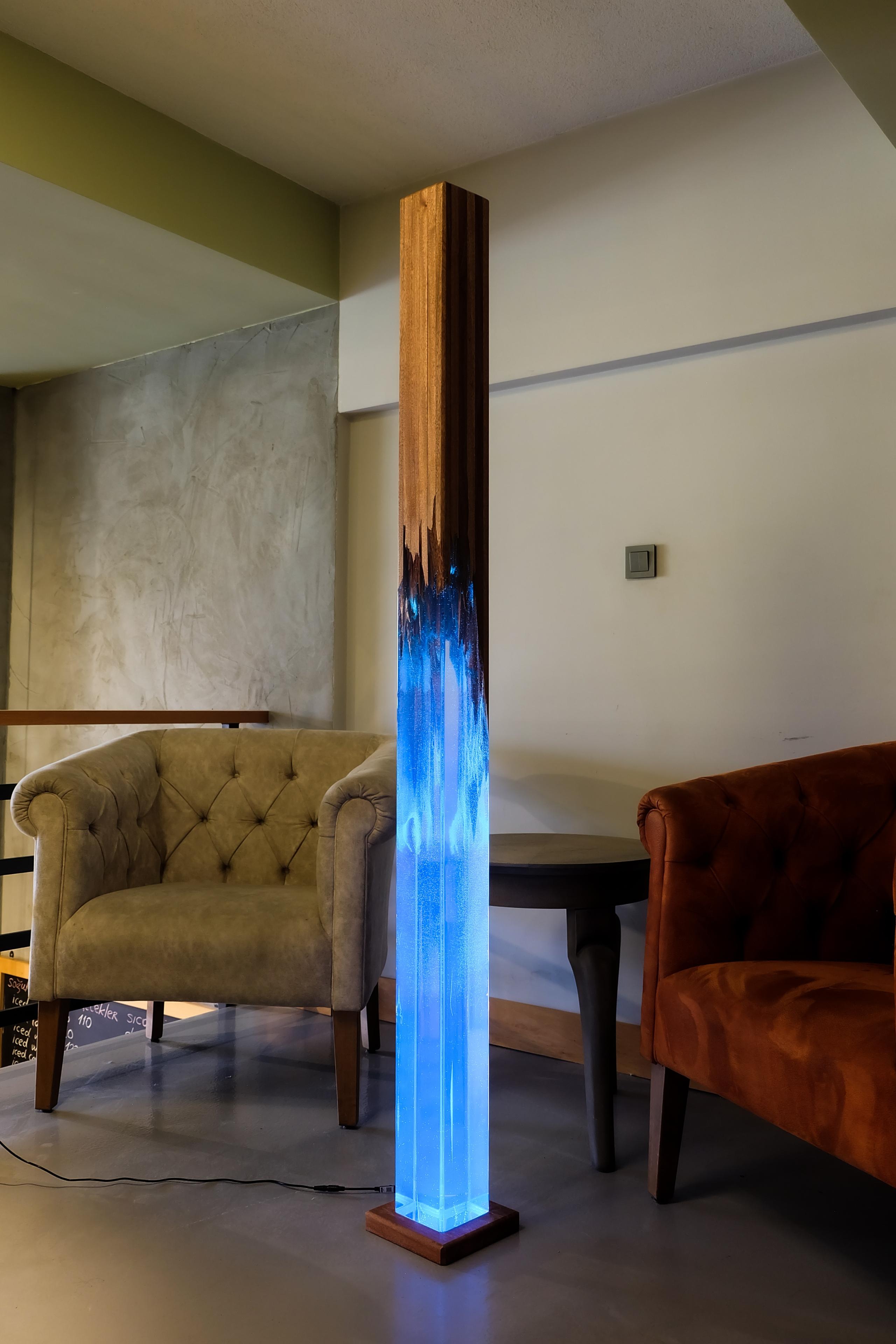 Monolith Resin Floor Lamp 