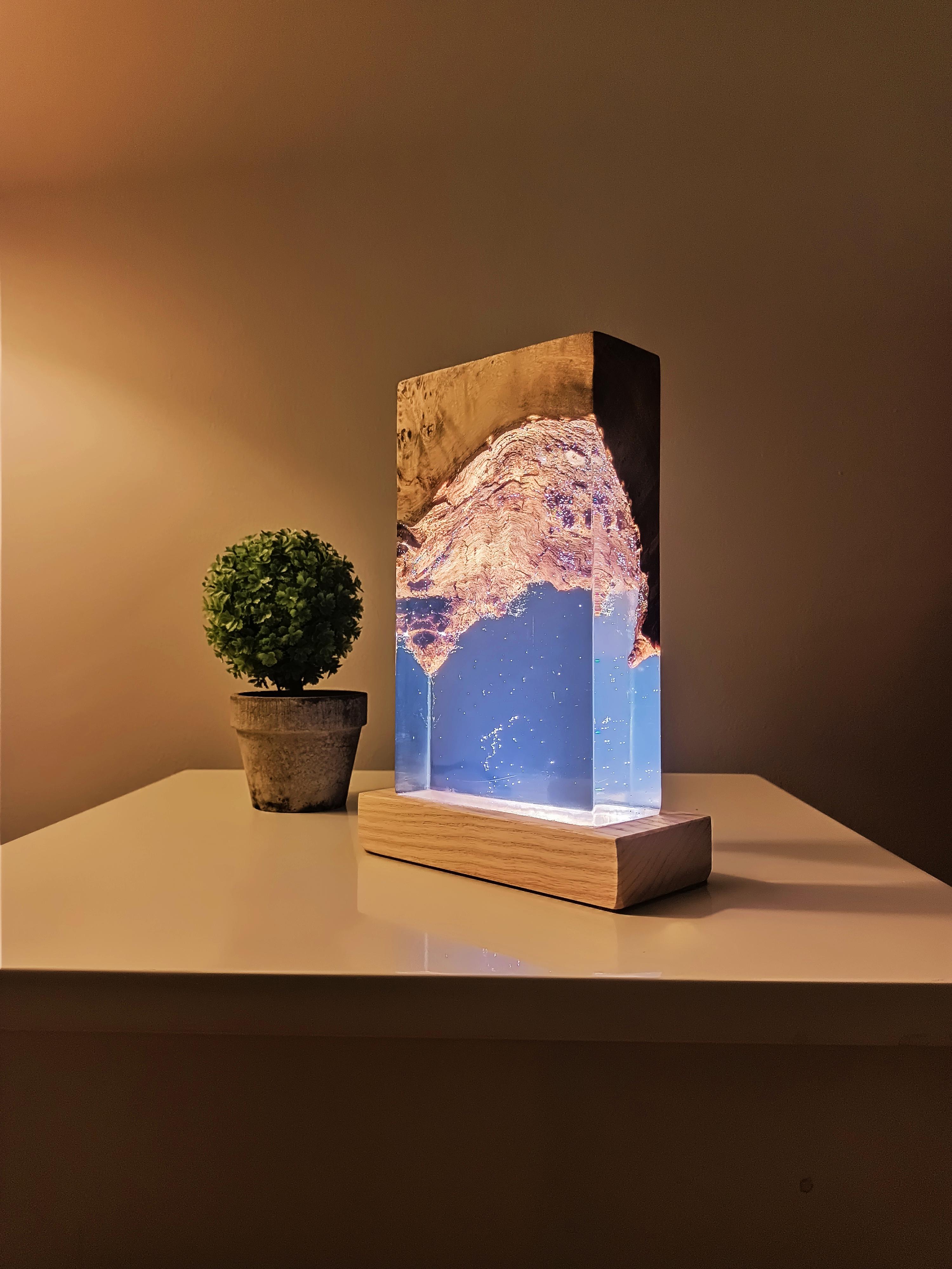 Cubic Epoxy Resin Nightlamp