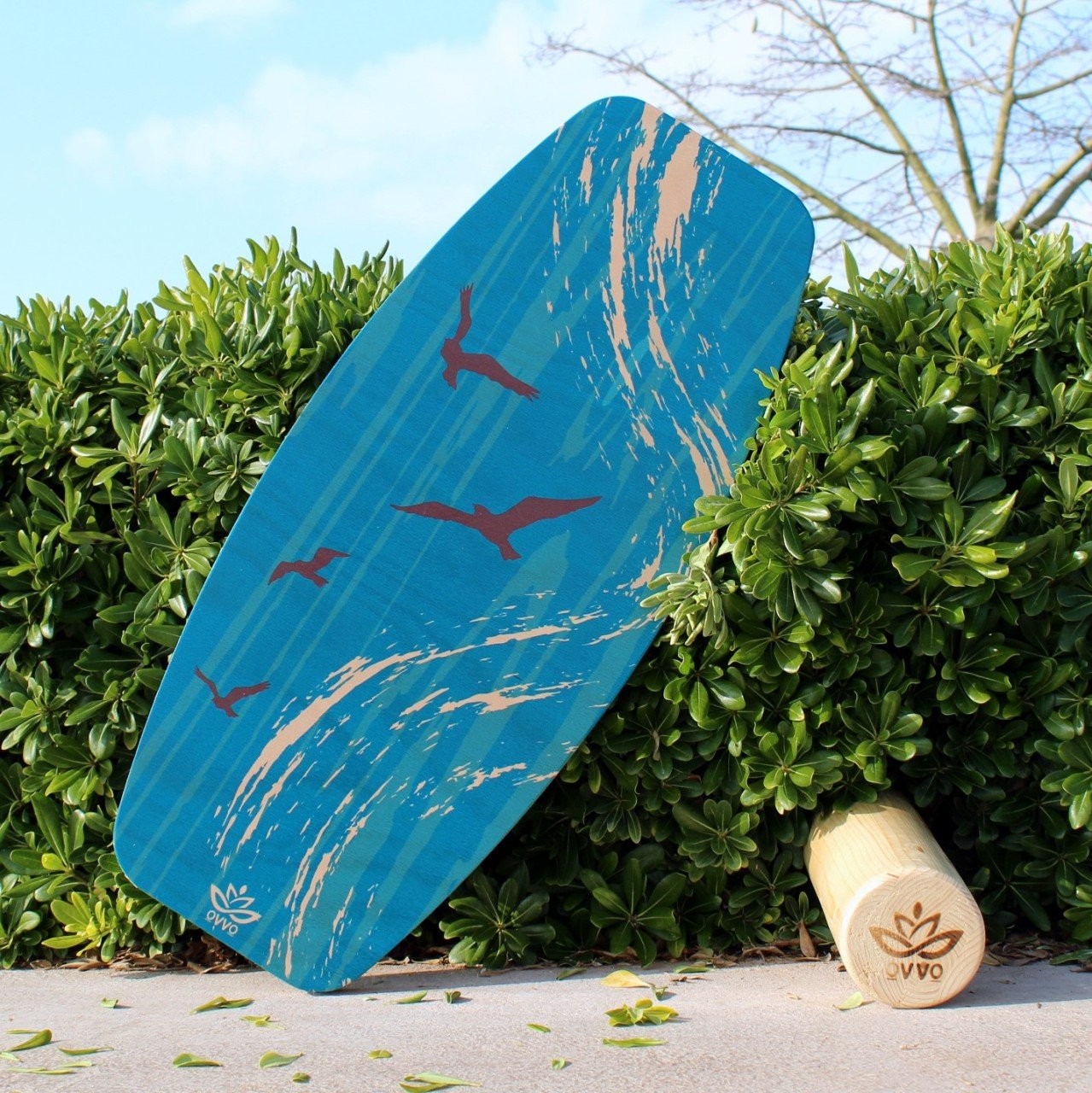 Planche d'équilibre Sea | Planche d'équilibre style surf | Planche d'équilibre en bois Wobble | WoodNotion Ovvo