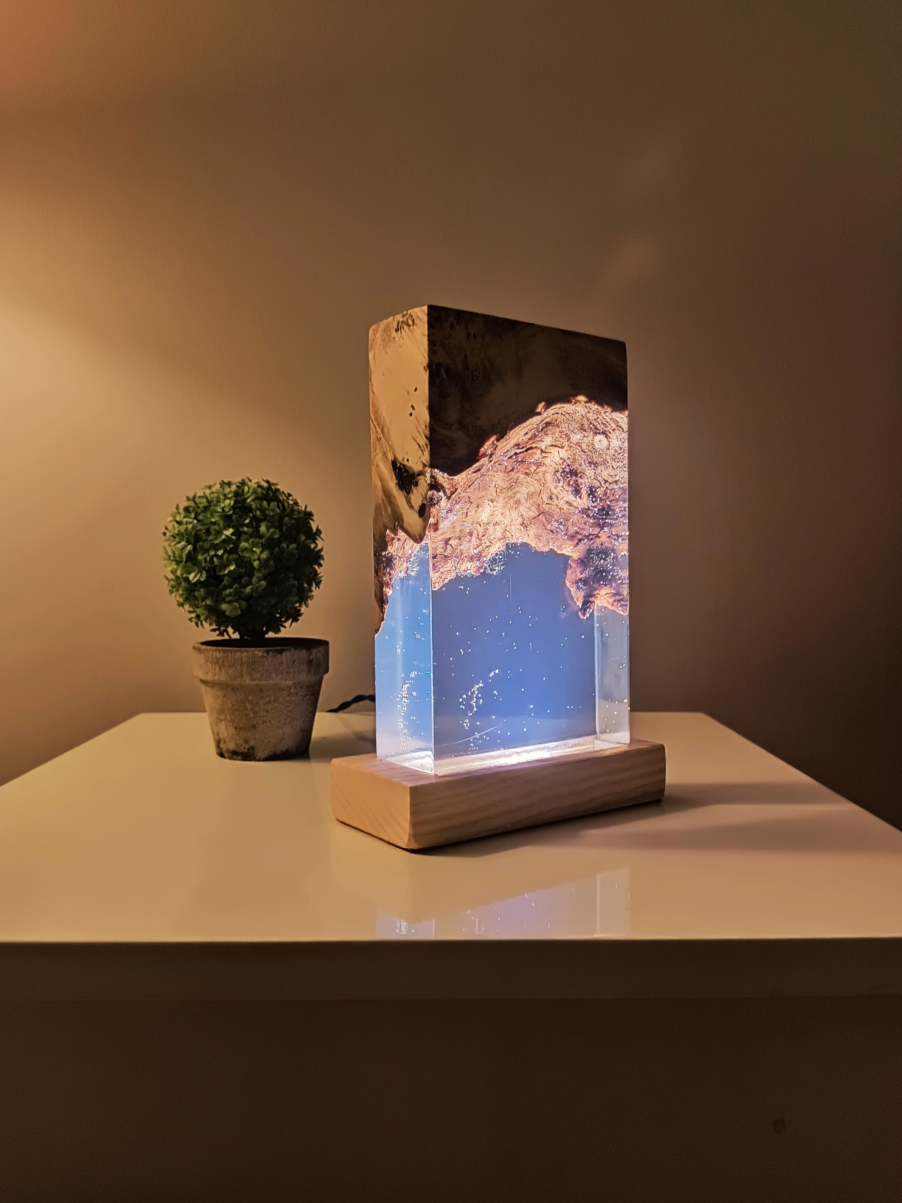 Cubic Epoxy Resin Nightlamp