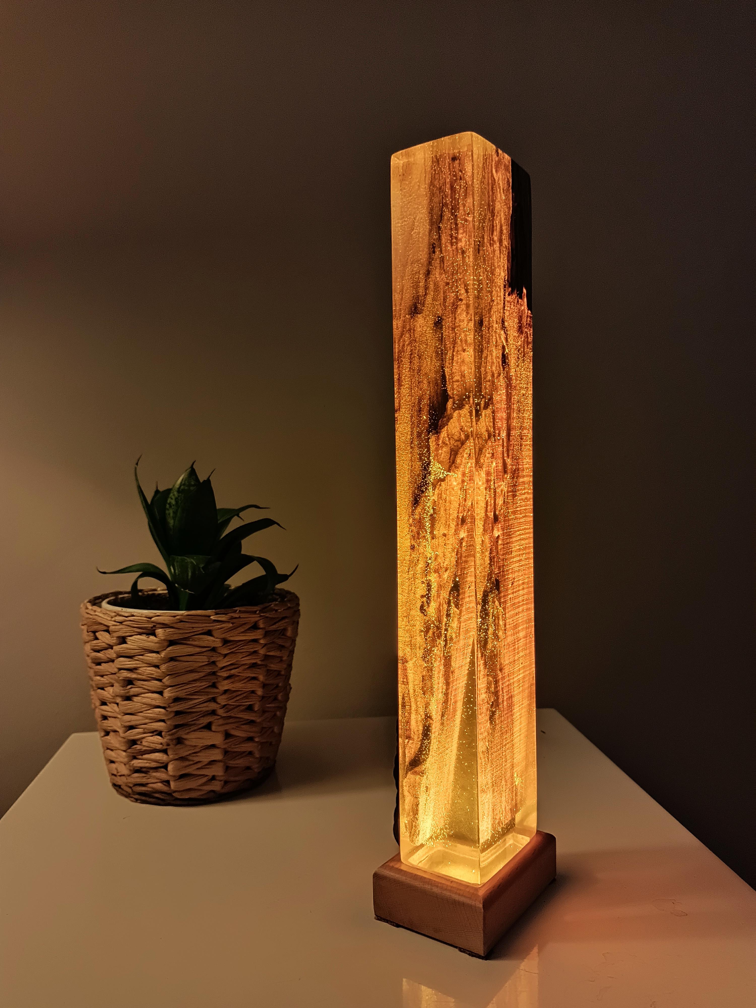 Lava Epoxy Resin Night Lamp