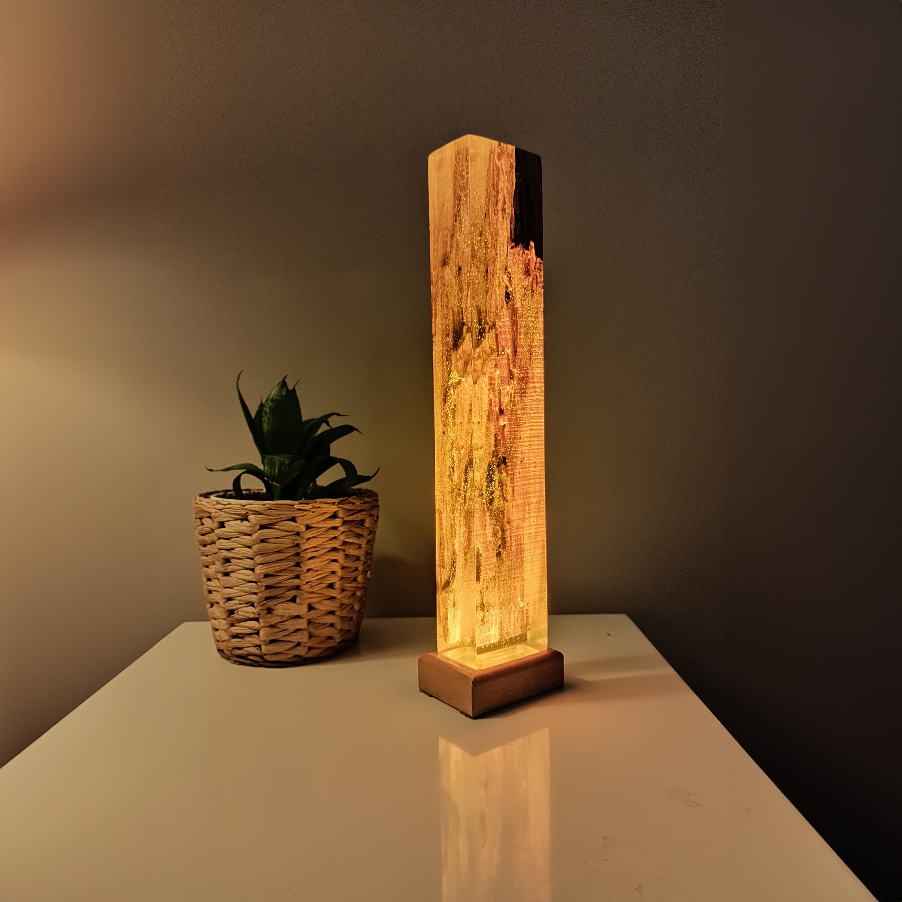 Lava Epoxy Resin Night Lamp