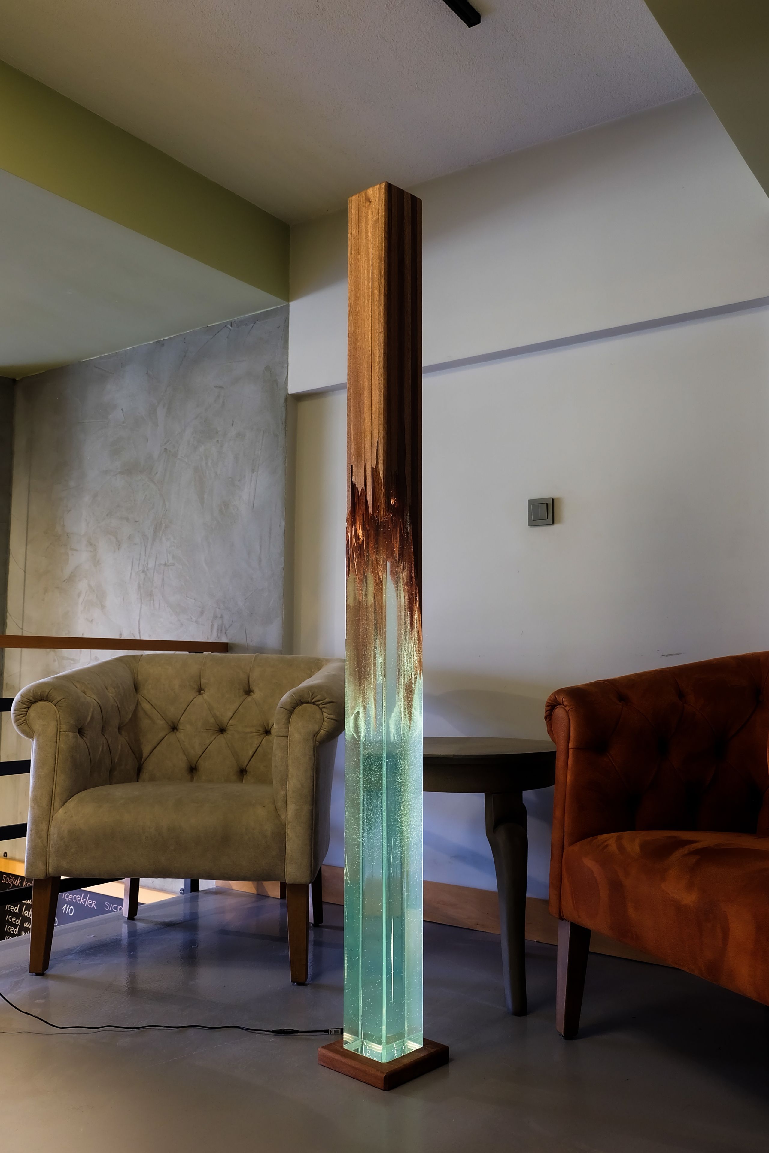 Monolith Resin Floor Lamp 