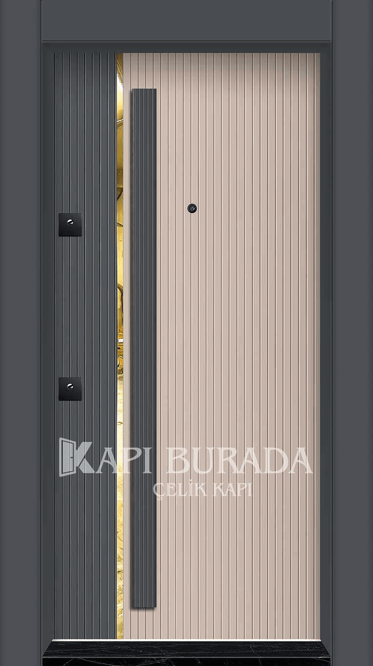 Pvc Kaplama Çelik Kapı 116
