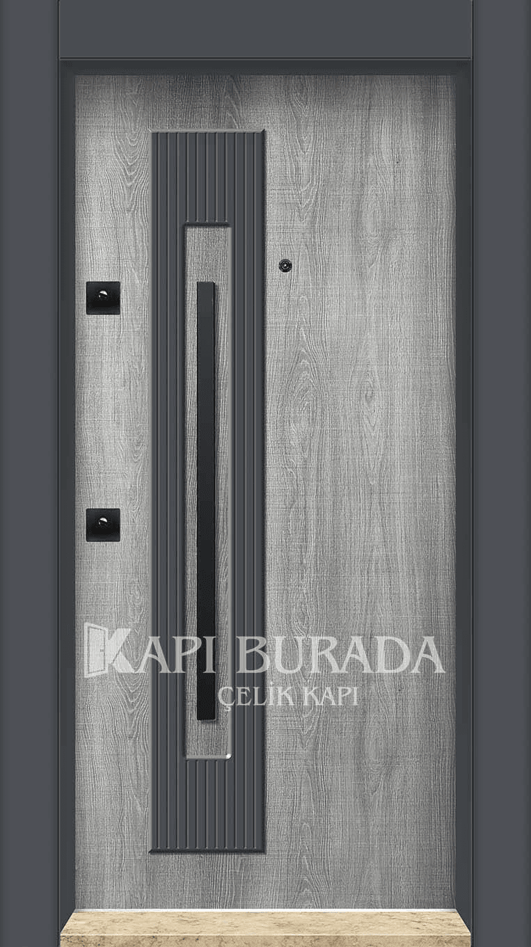 Pvc Kaplama Çelik Kapı 117