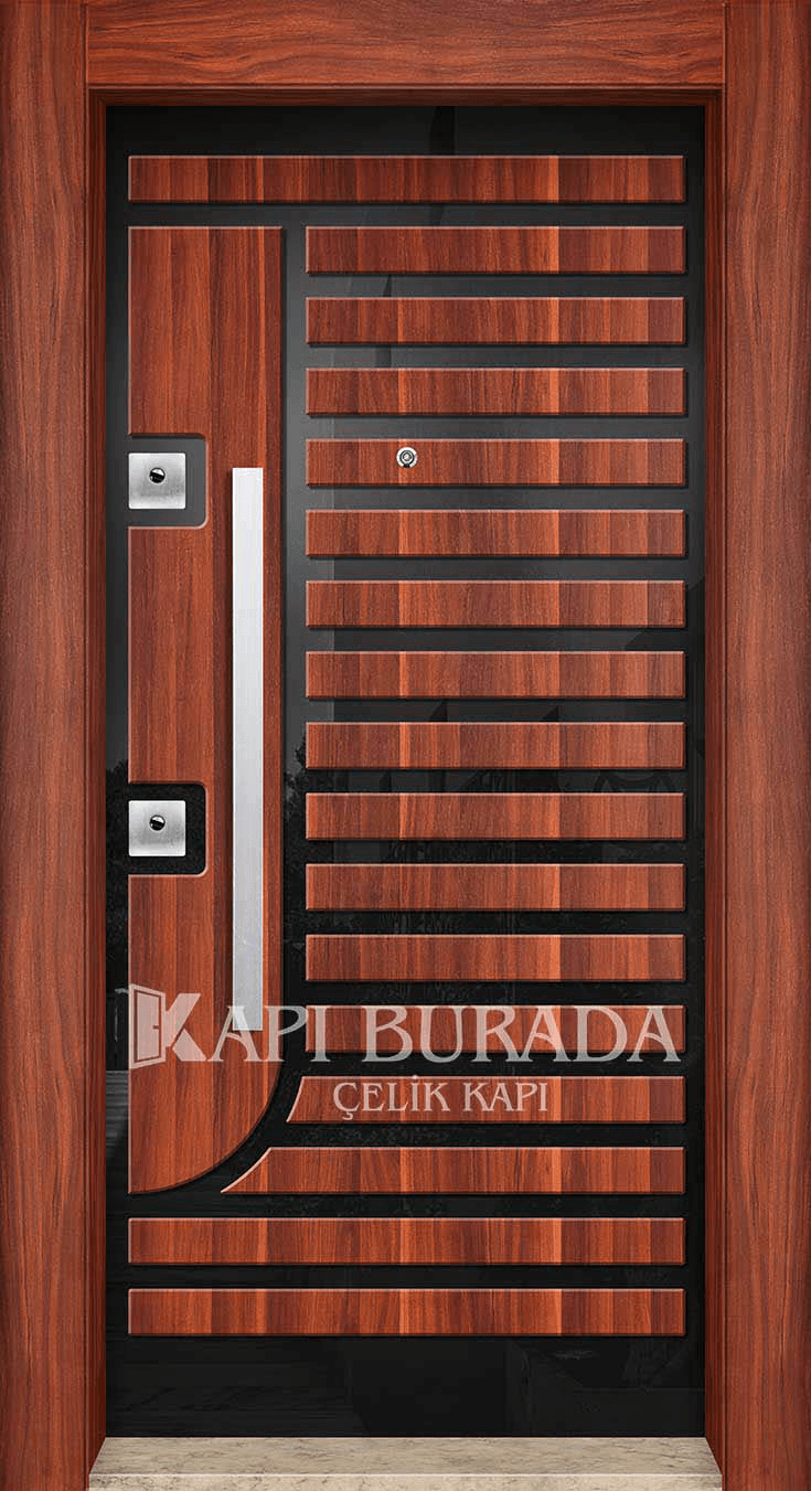 Pvc Kaplama Çelik Kapı 128