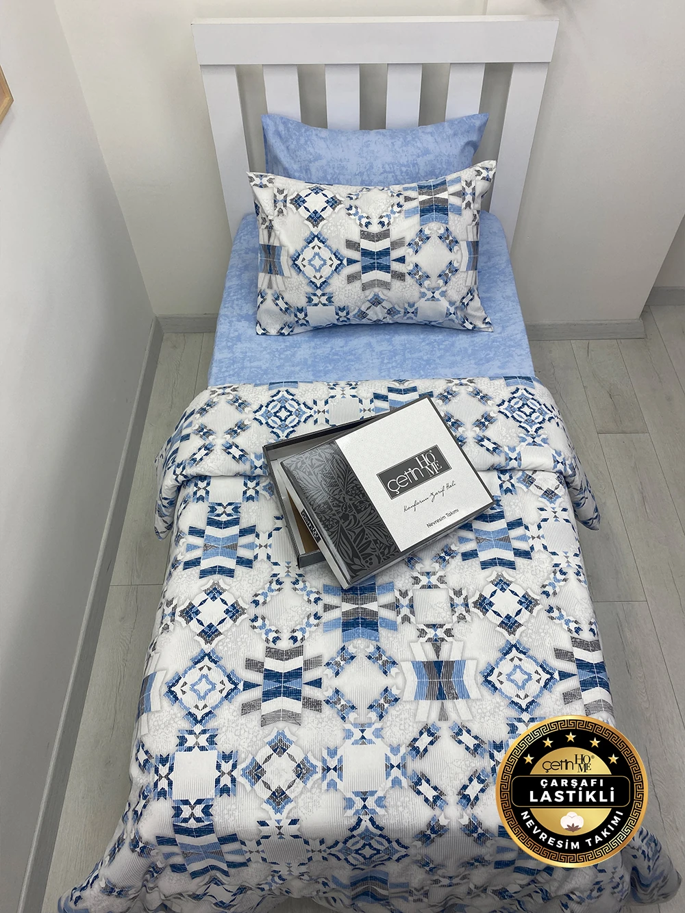 Çetinhome Çarşafı Lastikli Tek Kişilik Nevresim Takımı Asya