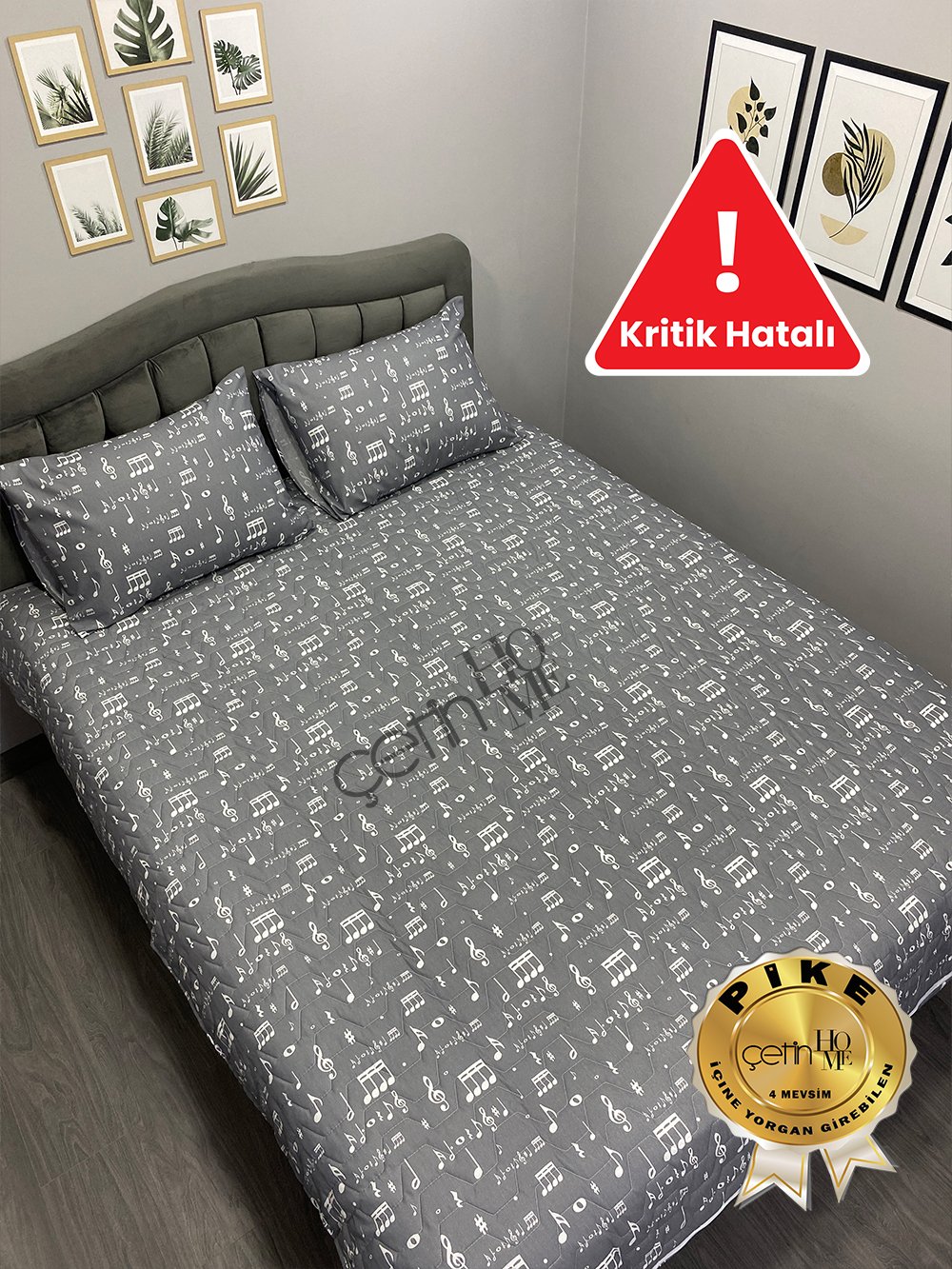 Kritik Hatalı Çift Kişilik Kapitone Pike Seti 4 Mevsim Nota