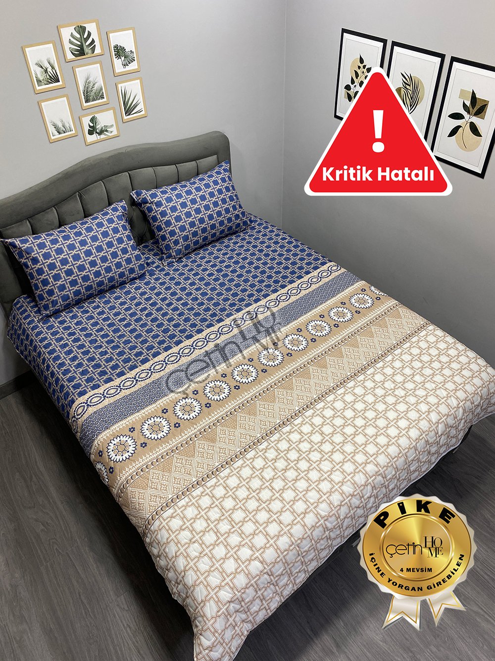 Kritik Hatalı Çift Kişilik Kapitone Pike Seti 4 Mevsim Midyat