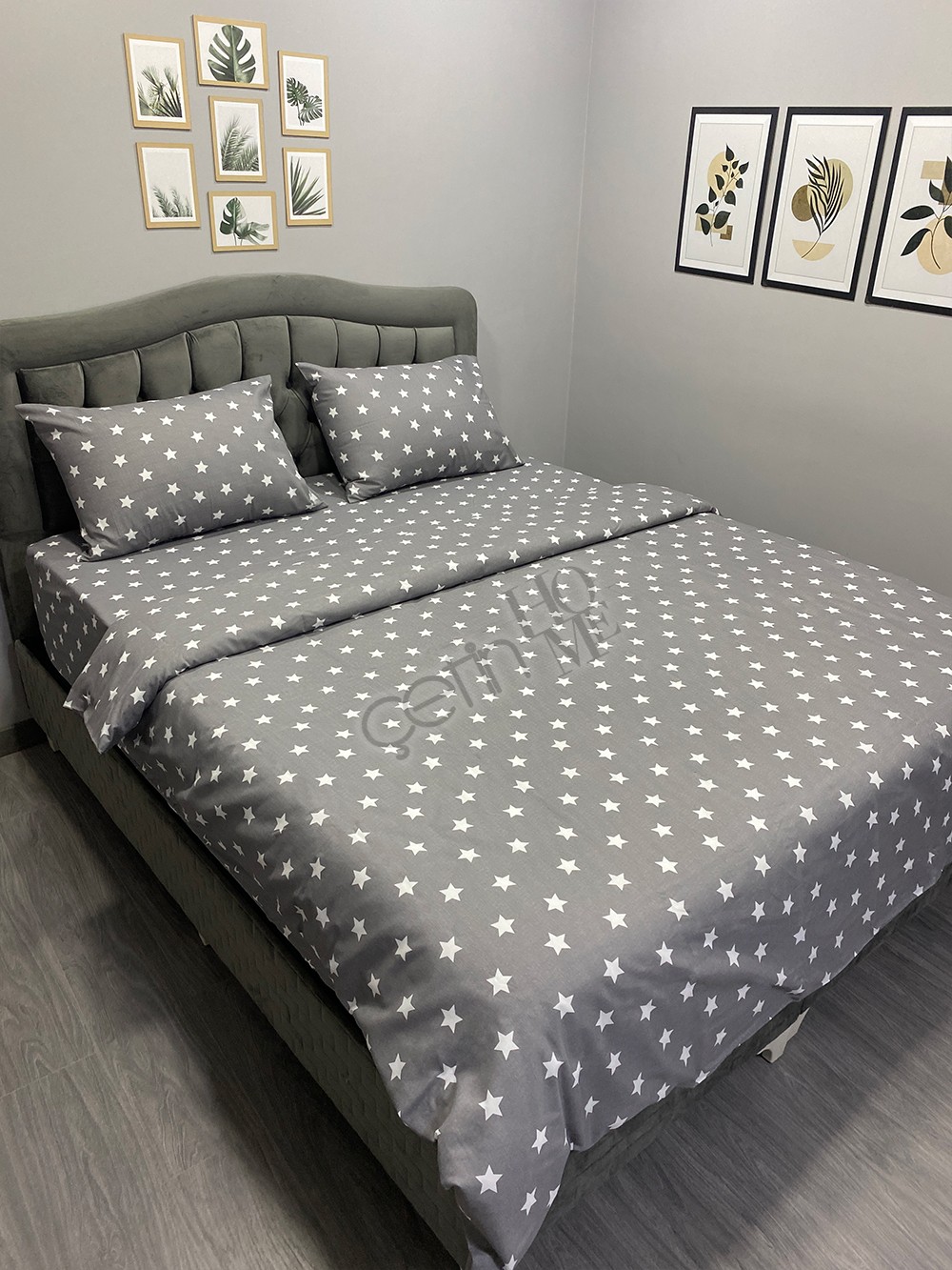 Çetinhome Çarşafı Lastikli Çift Kişilik Nevresim Takımı Star