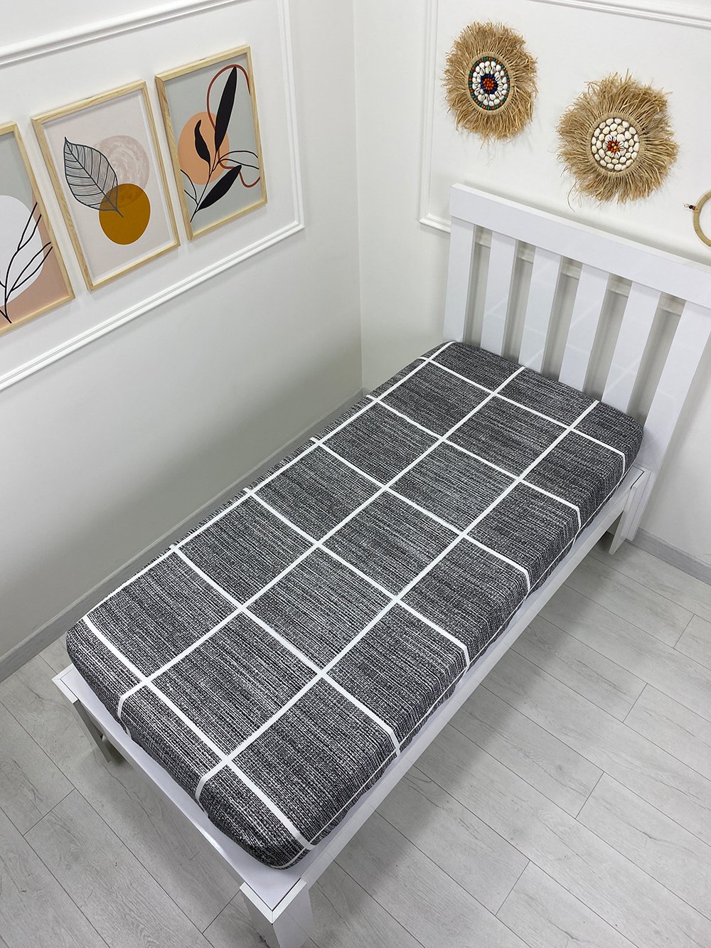 Kumaş Lastikli Çarşaf Tek Kişilik 100x200cm Kıraç (Yastık Kılıfsız)