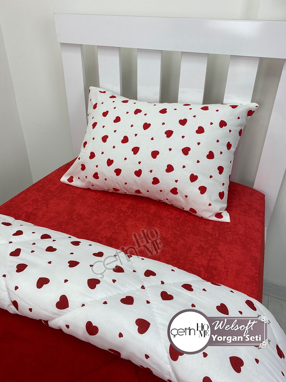 Çetinhome Tek Kişilik Desenli Welsoft Yorgan Seti (Çarşafsız)