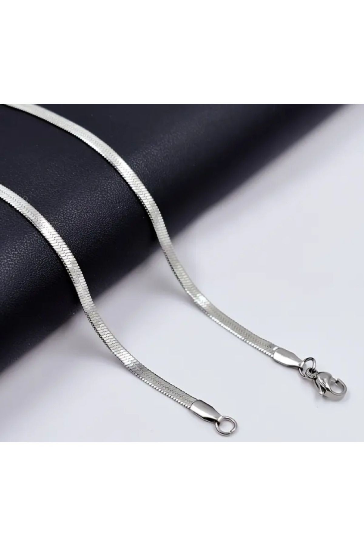 Silver 60 cm Ezme Model İtalyan Erkek Zincir Kolye
