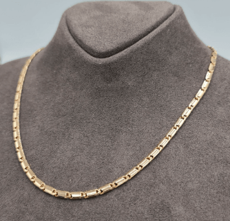 Rose Gold Yassı Zincir Kolye