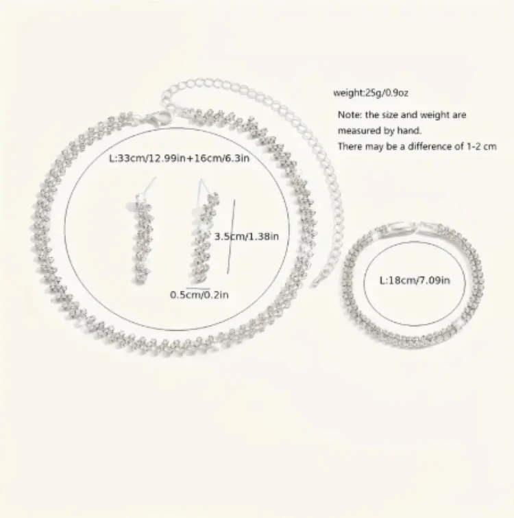 Zirkon Taşlı Gelin Düğün Ve Davet Seti (Kolye, Küpe, Bileklik)
