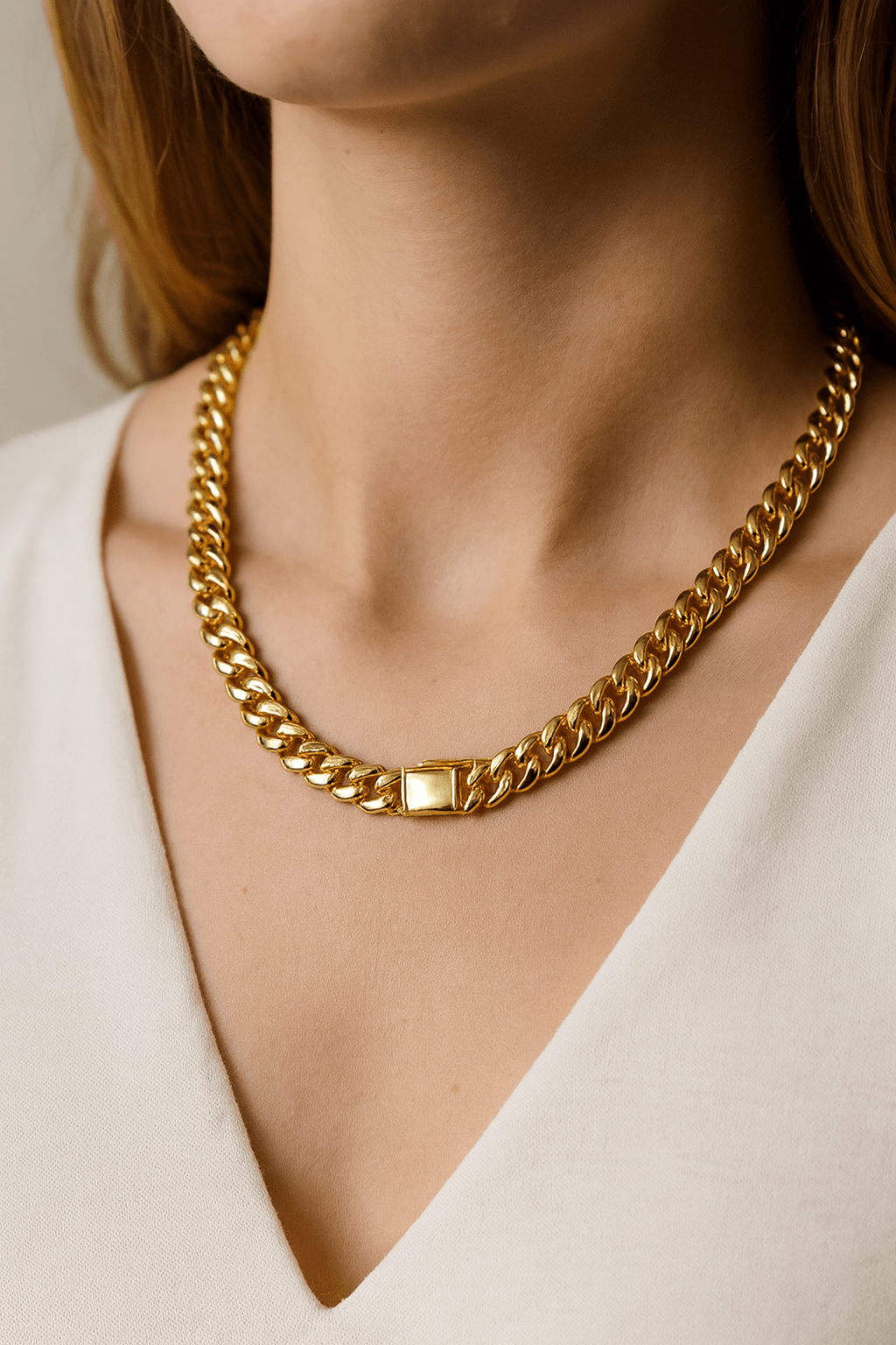 Xupıng Bold Luxe – Rose Altın Kısa Zincir Kolye