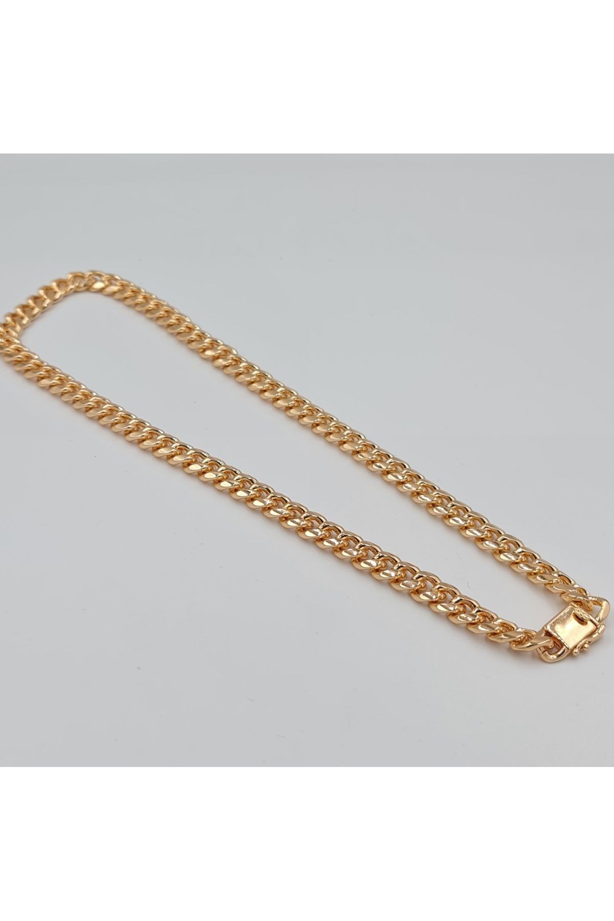 İtalyan Model Kalın Zincir Kolye VIP Xuping, Rose Gold, Kararmaz 45 cm (8 mm)