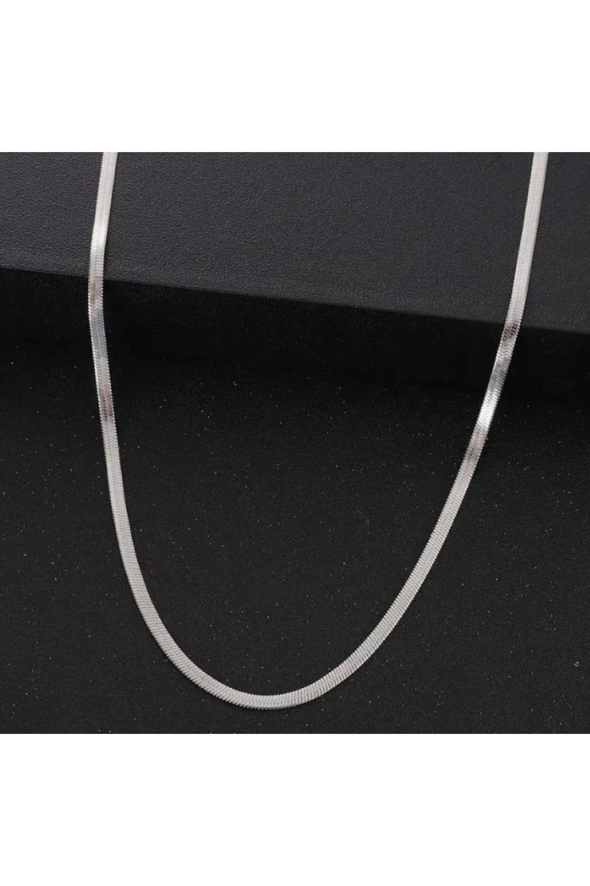 Silver 60 cm Ezme Model İtalyan Erkek Zincir Kolye