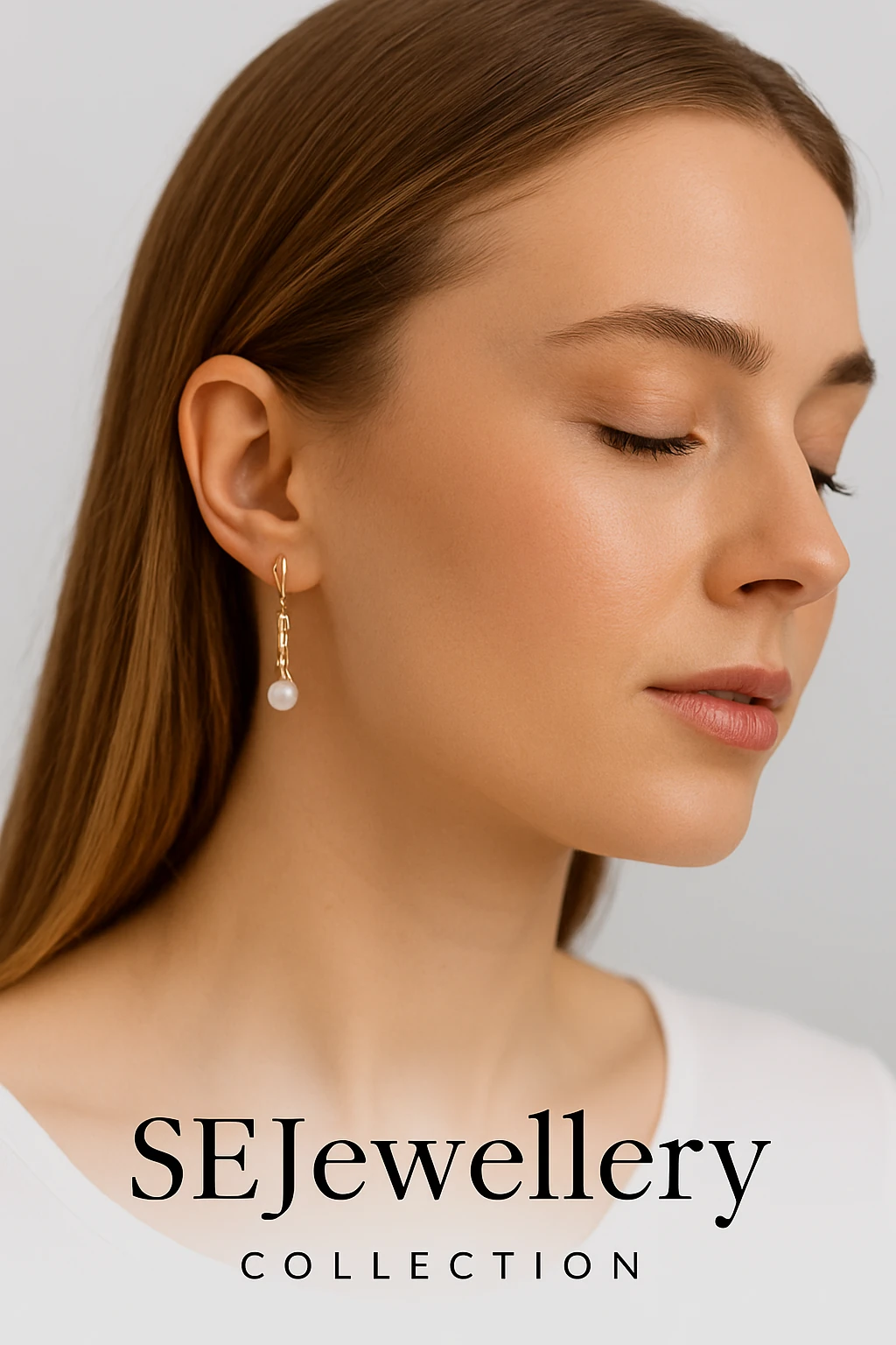 Rose Gold İnci ve Zirkon Detaylı Xuping Küpe