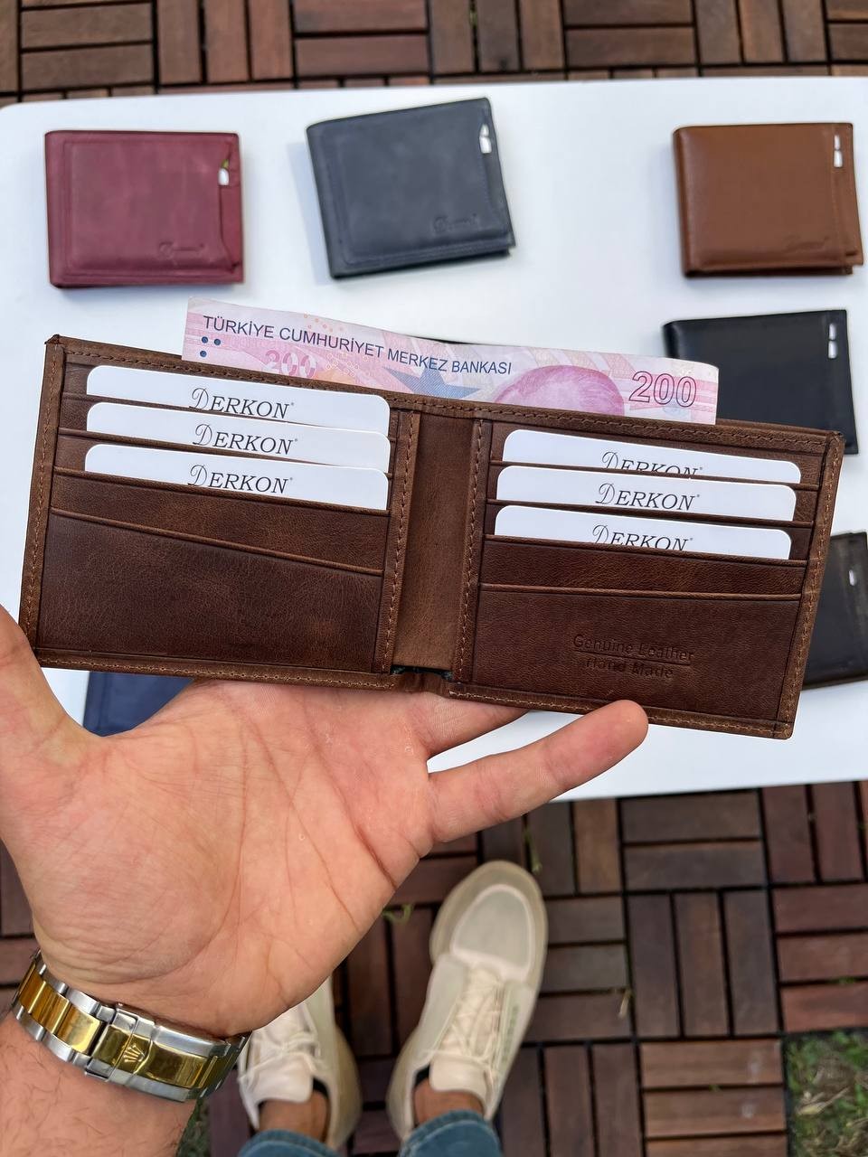 Noyi Vintage Deri İçten Çıkmalı Hakiki Deri Cüzdan