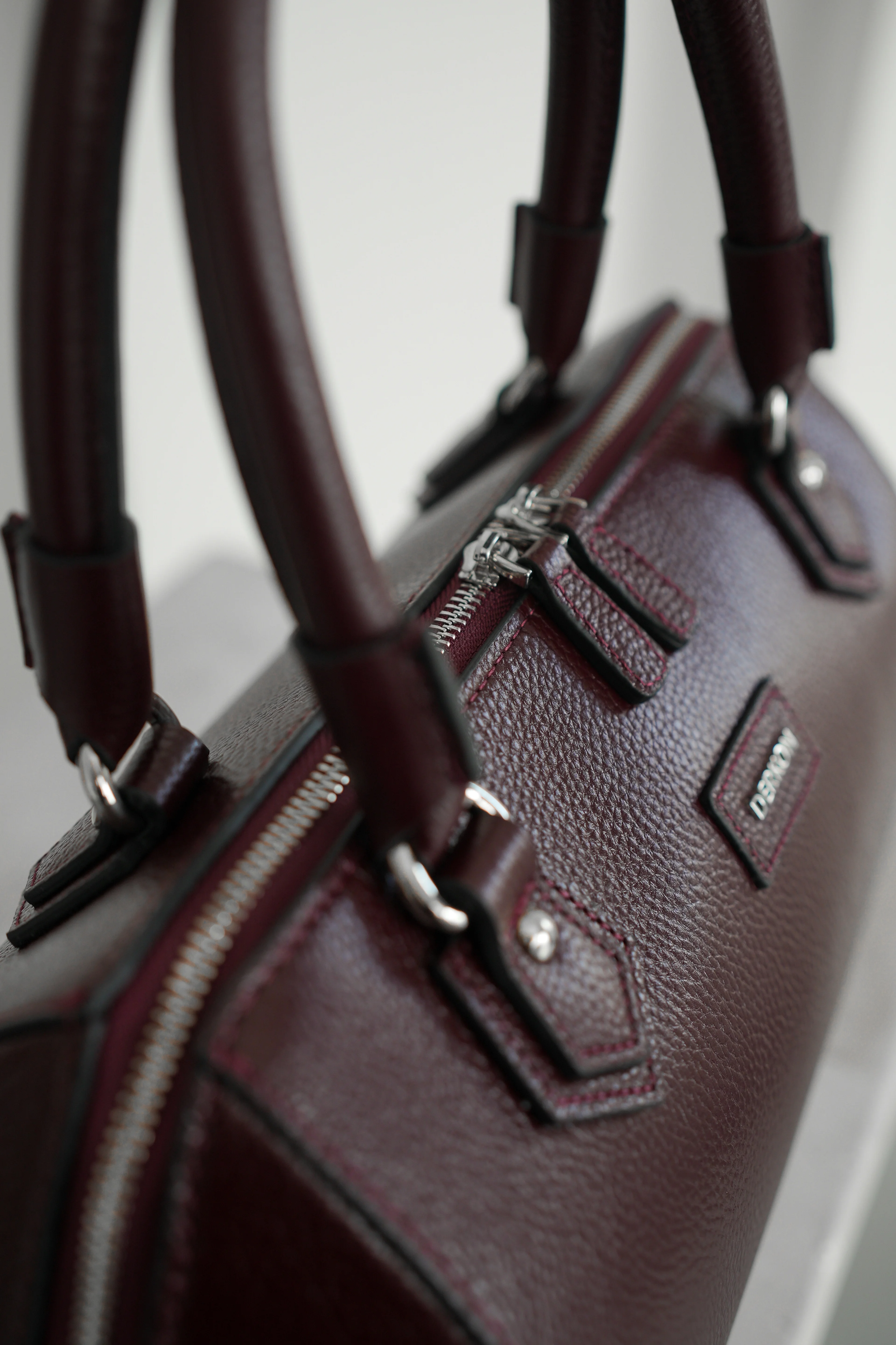 Hakiki Deri Rosely Model Kadın Çantası - BORDO