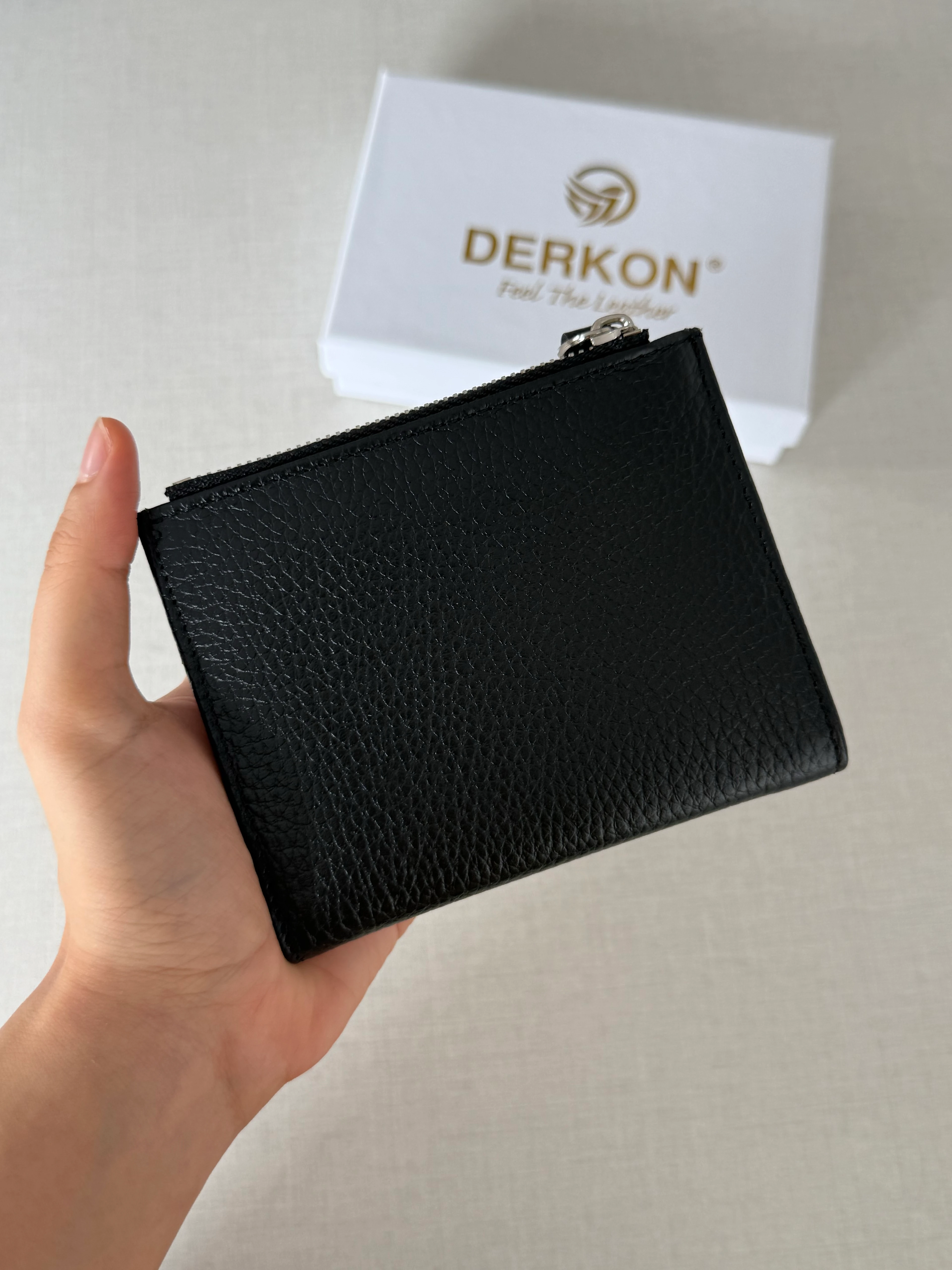 Her Çantaya Sığabilecek Ufak Bol Kartlık Bölmeli Hakiki Deri Bayan Cüzdanı Yuhan Model