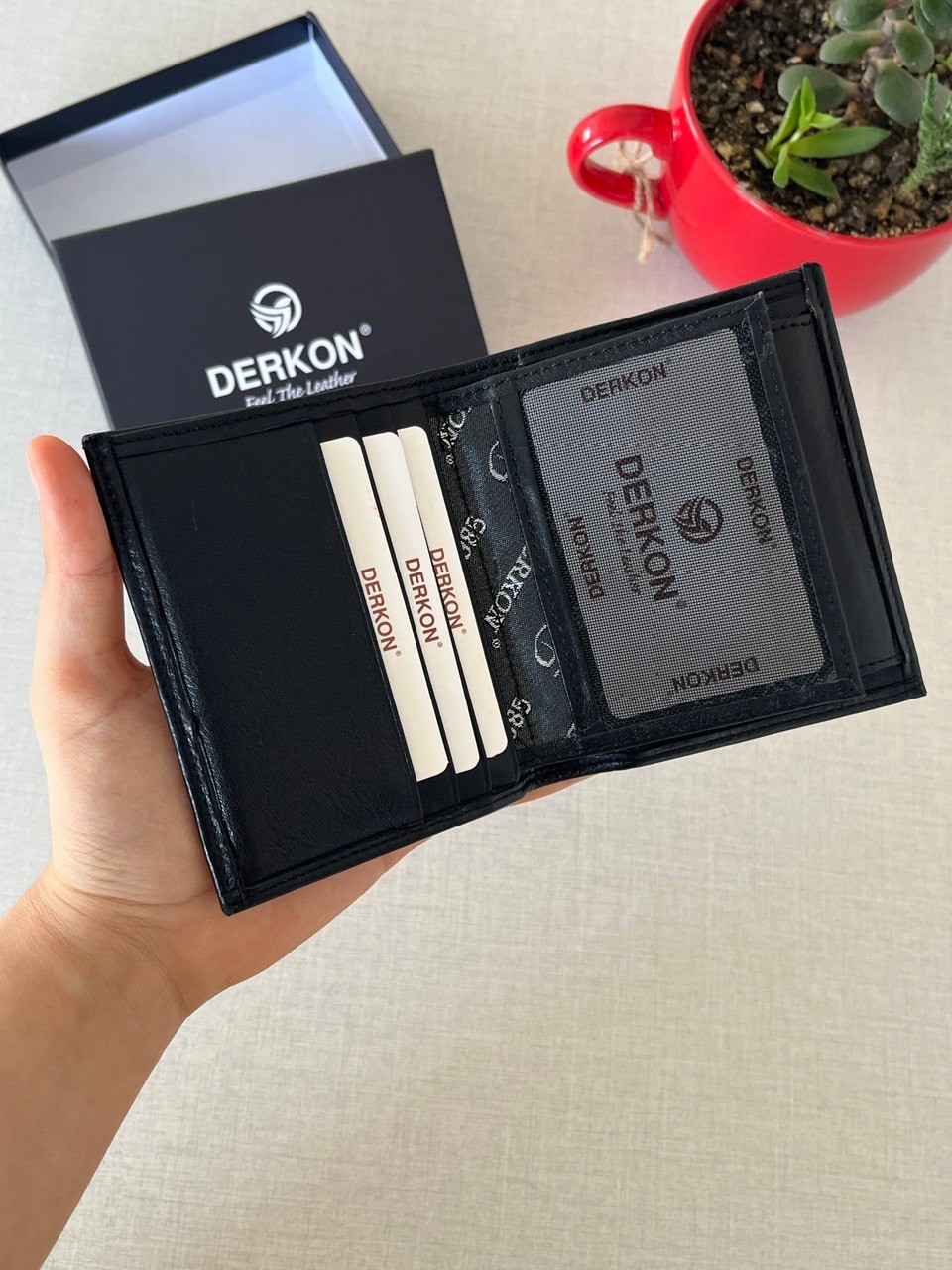 Rfid Korumalı Hakiki Deri İçten Çıkmalı Erkek Cüzdanı 