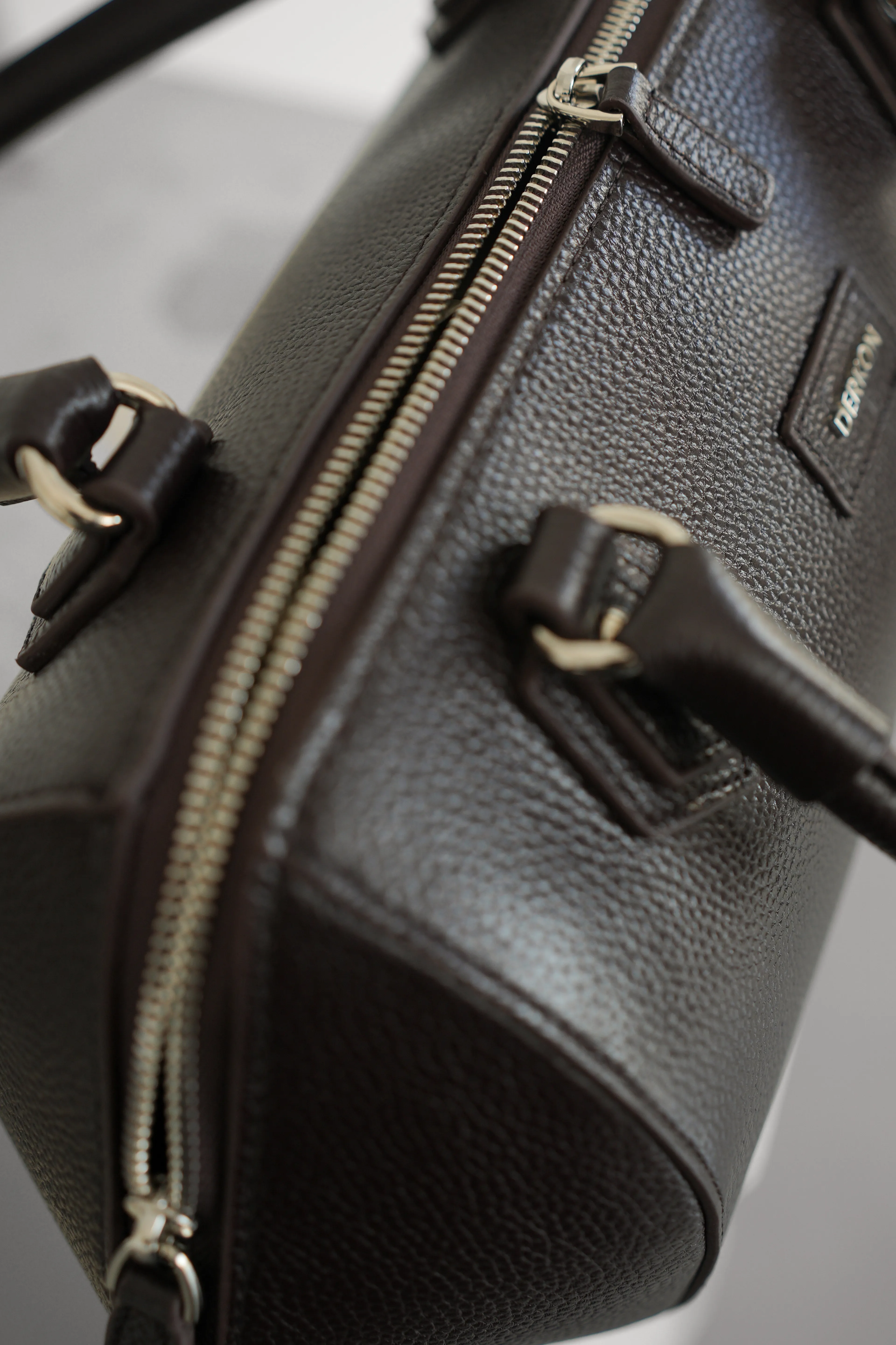 Hakiki Deri Rosely Model Kadın Çantası - KAHVERENGİ