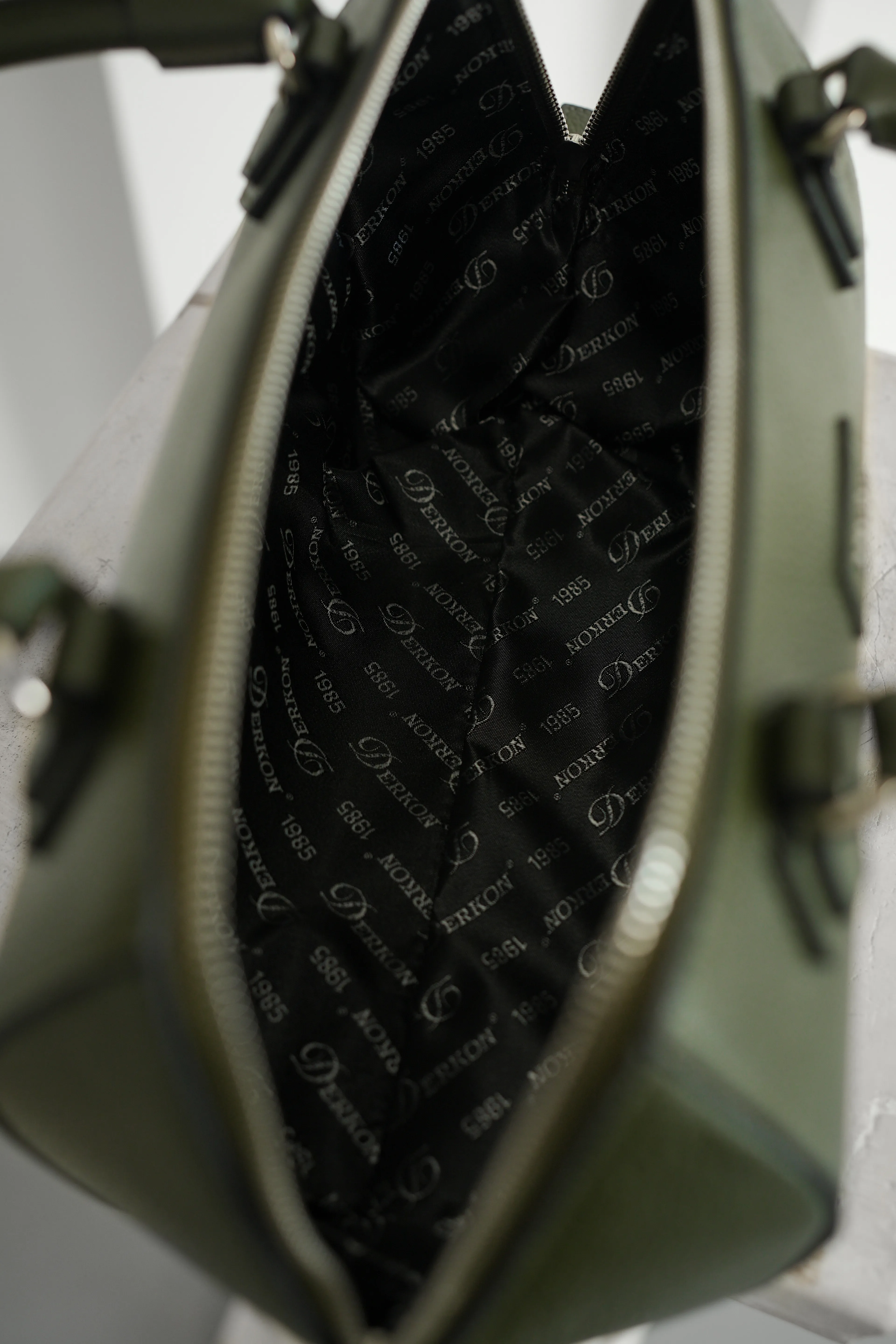 Hakiki Deri Rosely Model Kadın Çantası - YEŞİL